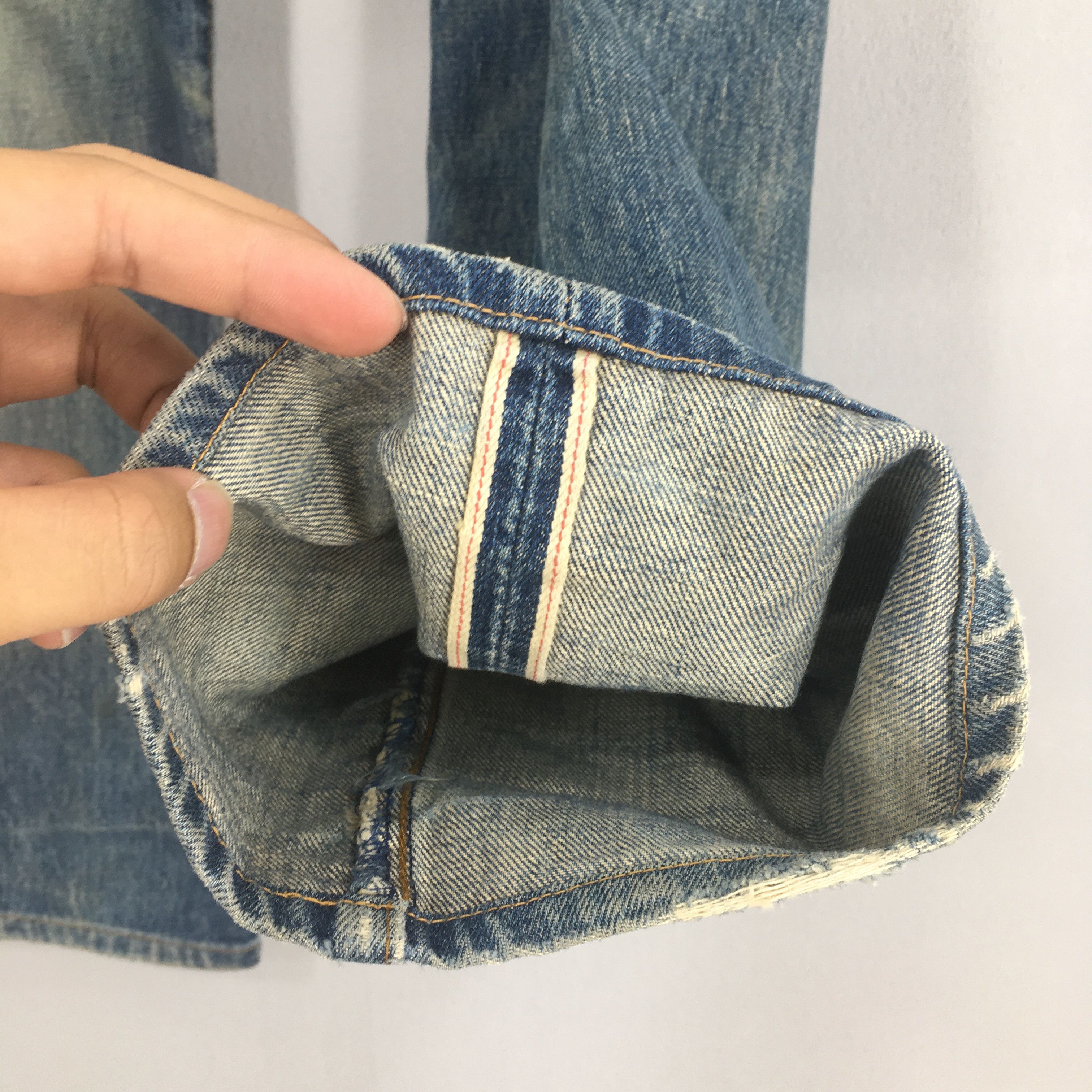Levi's 32x29.5 Vintage 90s Levis 502 LVC Big E Japan Faded S2038 Size US 32 / EU 48 - 5 Thumbnail