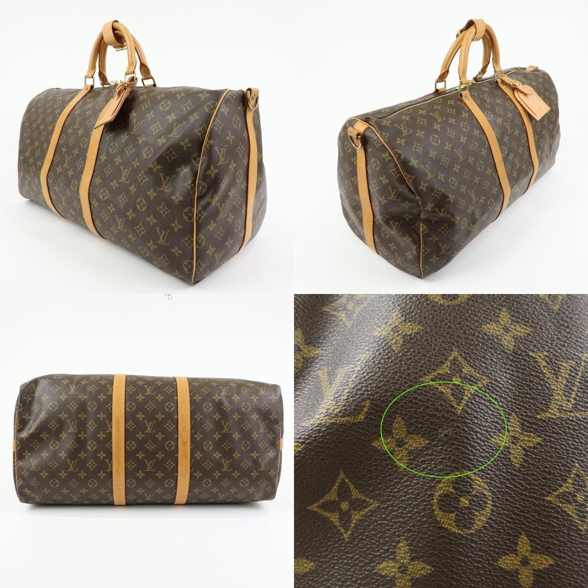 Louis Vuitton Louis Vuitton Monogram Keepall Bandouliere 55 Duffle Bag Size ONE SIZE - 3 Thumbnail