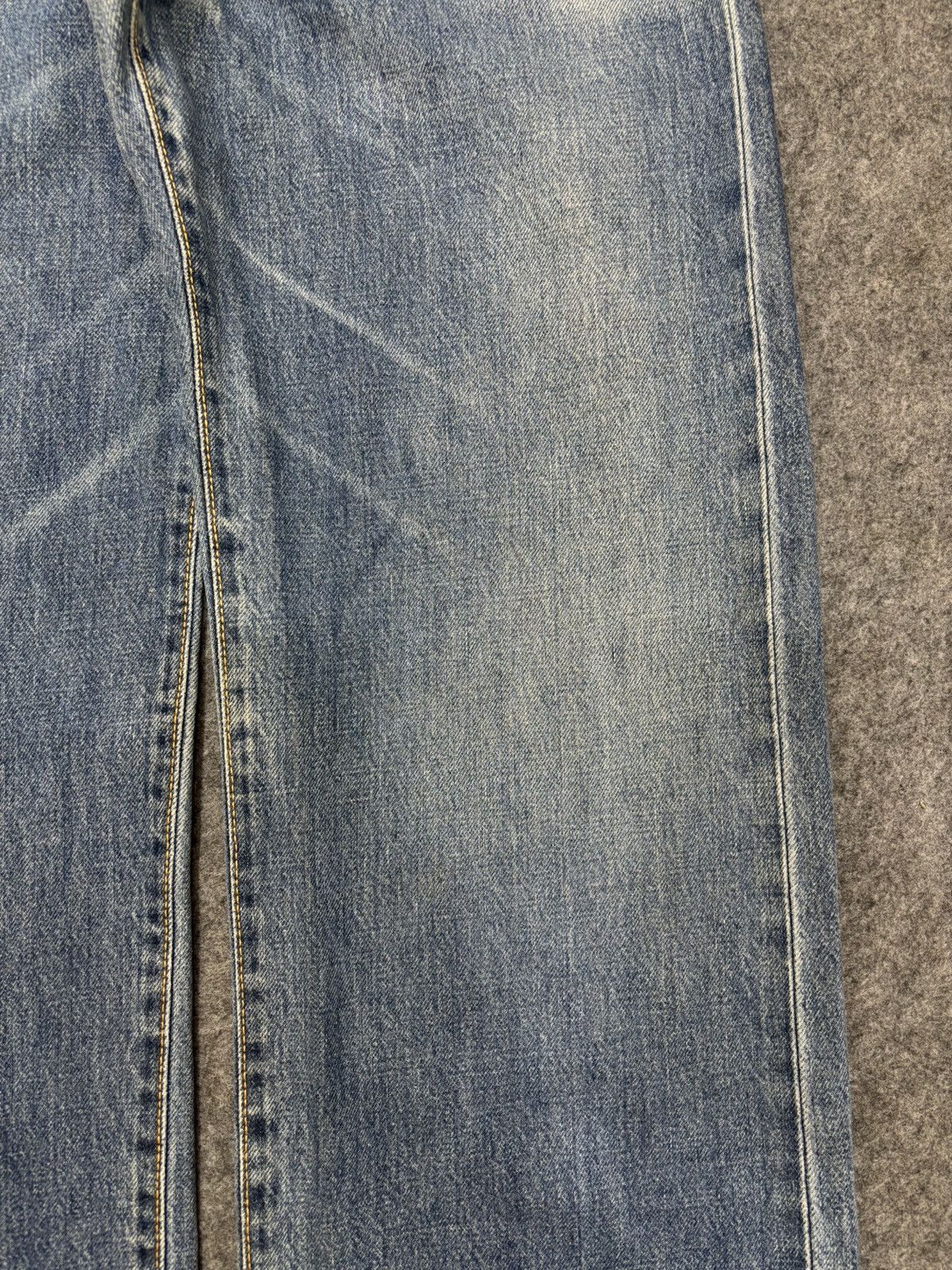Edwin 💥Wide 90s💥Vintage Edwin Mnimalist Fade Selvedge Denim F626 Size US 29 - 5 Thumbnail