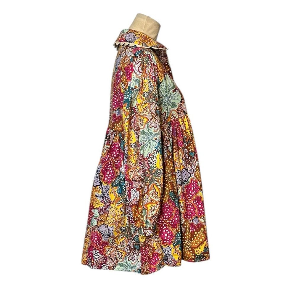 Other Kika Vargas Colorful Floral Babydoll Mini Dress size XXS Size XXS / US 00 / IT 34 - 5 Thumbnail
