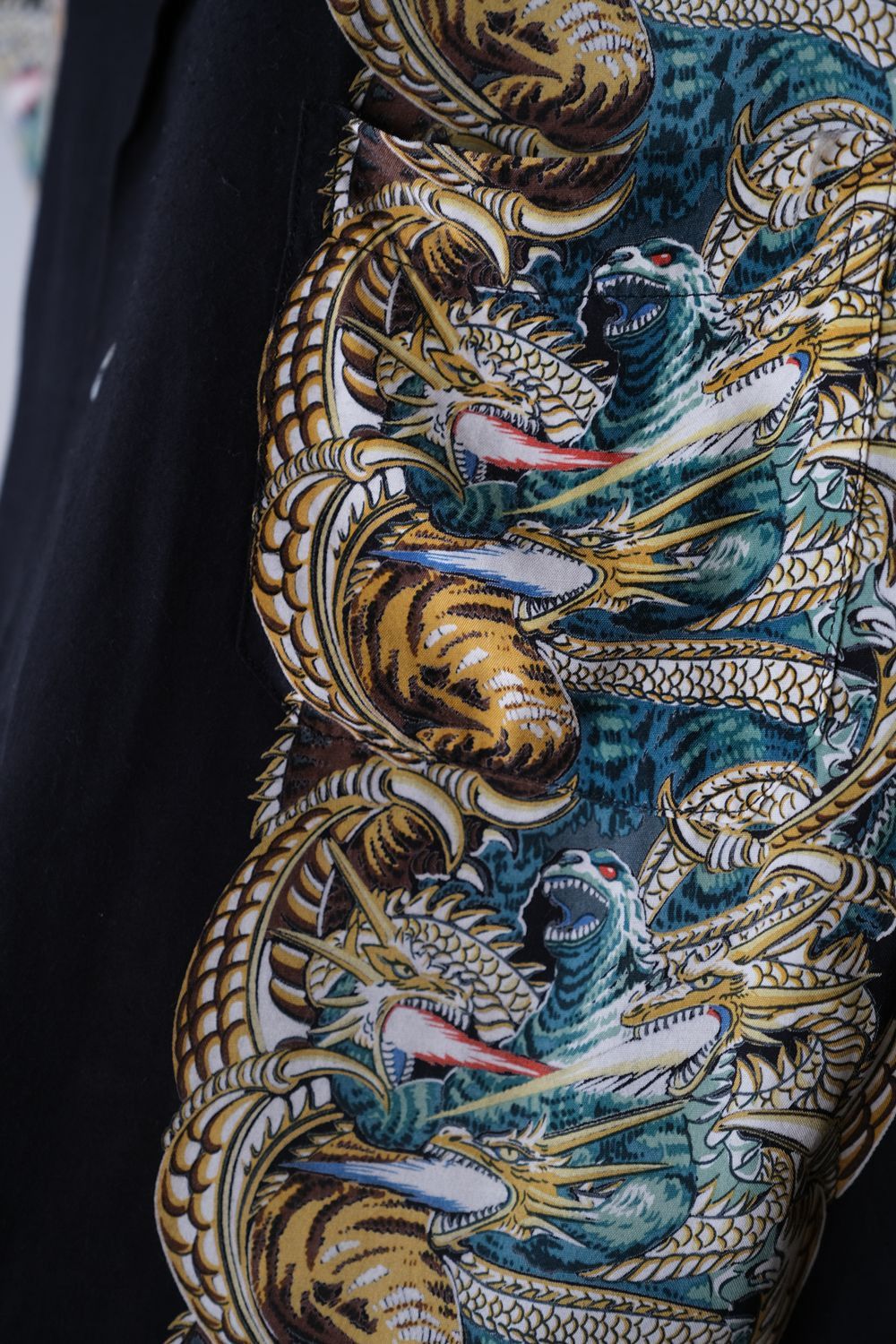 The Real McCoys 90’s Godzilla vs. King Rayon Aloha Shirt