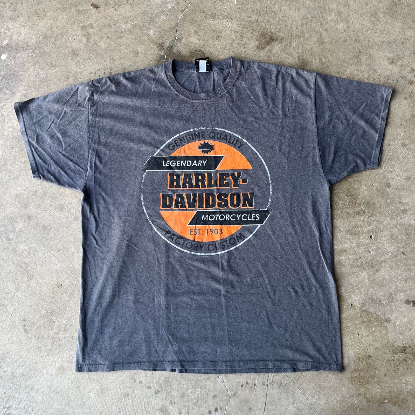 Vintage VINTAGE HARLEY DAVIDSON BIKER Y2K GRAY SHIRT SALEM 2XL Size US XXL / EU 58 / 5 - 1 Thumbnail