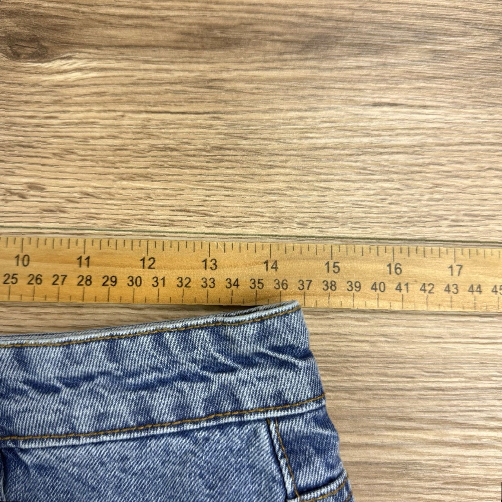 Cotton On Cotton On Denim Mini Skirt 28 Women Blue Regular Short Distressed Raw Hem Knit Cotton Denim Skirt Womens 28 Size 28" / US 6 / IT 42 - 5 Thumbnail
