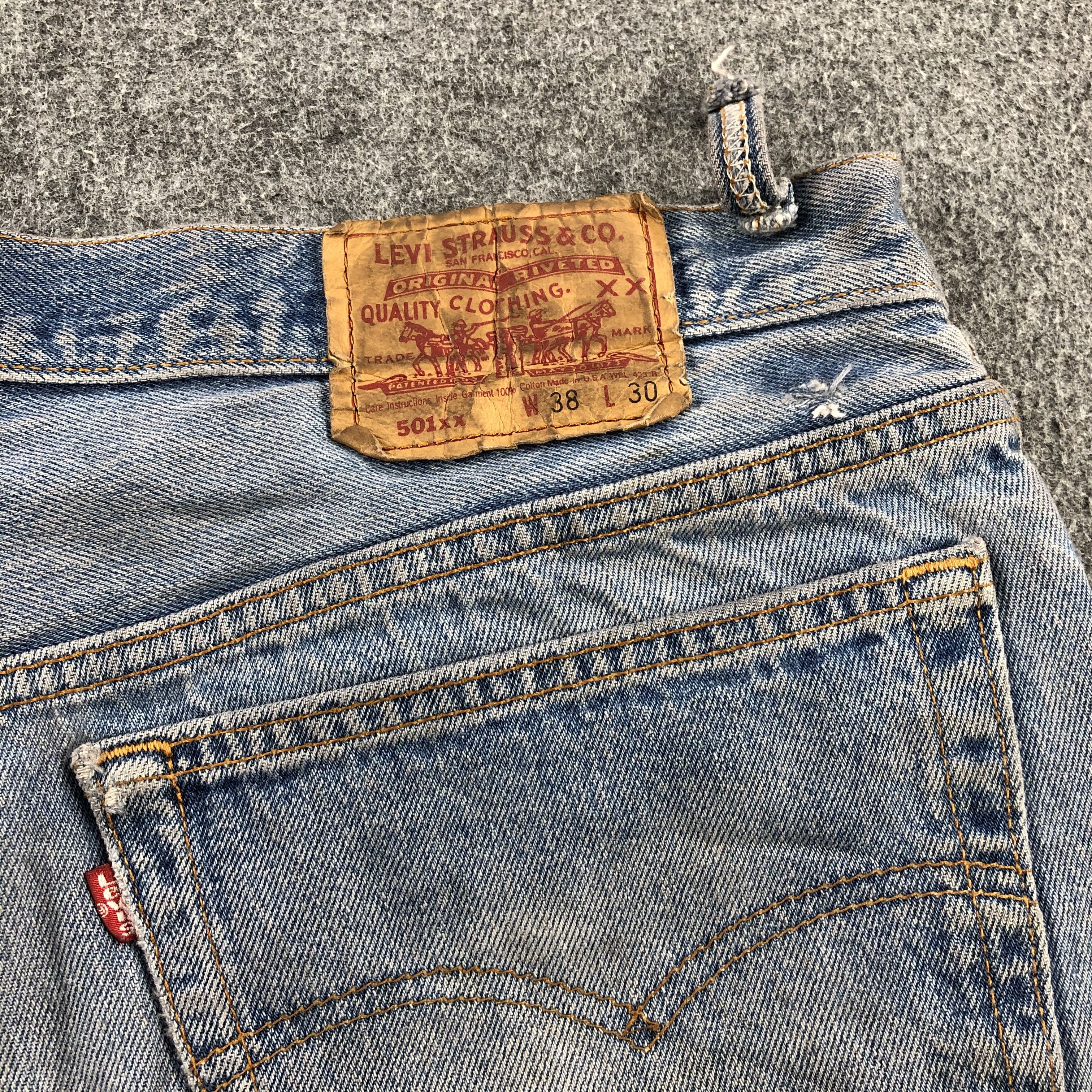 Levi's Vintage 90s Blue Wash Levis 501 Jeans-JM1868 Size US 36 / EU 52 - 5 Thumbnail