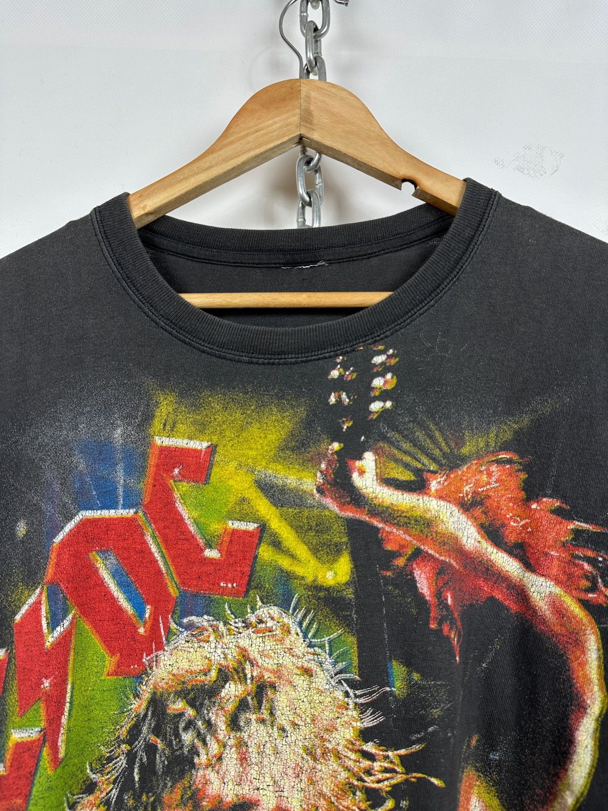 AC/DC Vintage AC/DC All Over Print Rare T-Shirt Size US XL / EU 56 / 4 - 7 Thumbnail