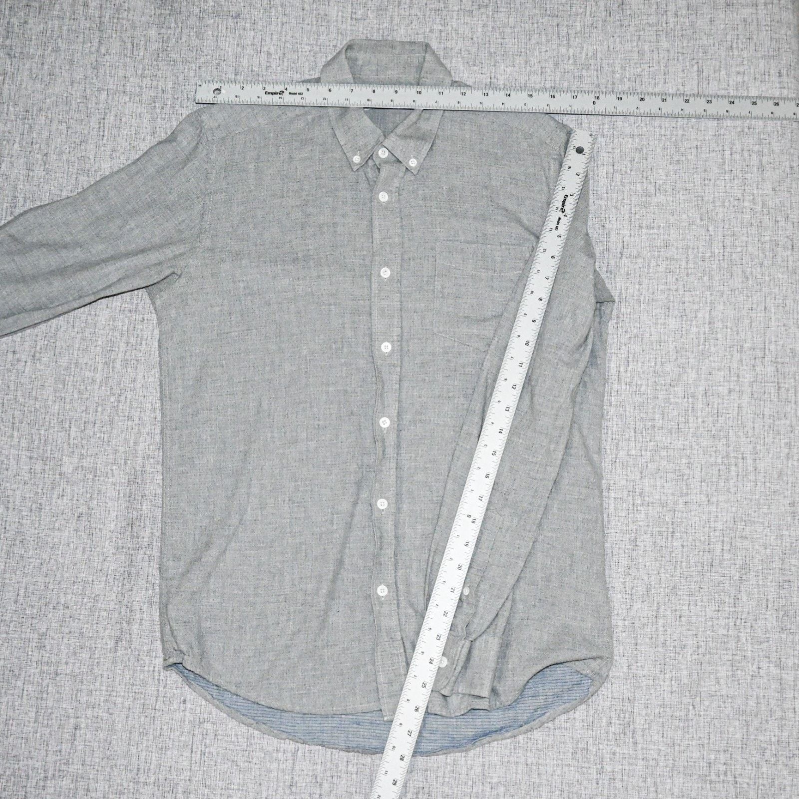 Saturdays NYC Saturdays NYC Button down Shirt Gray micro blue pin dot Size US M / EU 48-50 / 2 - 7 Thumbnail