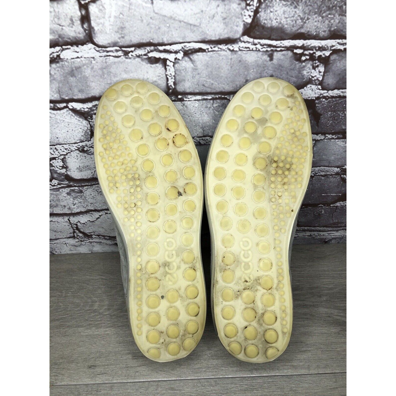 Ecco ECCO Grey Suede Leather Lace Up Comfort Casual Sneakers Shoe Size US 10 / EU 43 - 7 Thumbnail