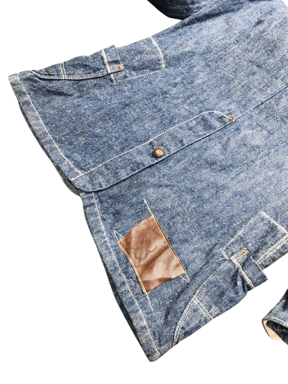 Japanese Brand Vintage John Bull Denim Long Jacket Size US M / EU 48-50 / 2 - 4 Thumbnail