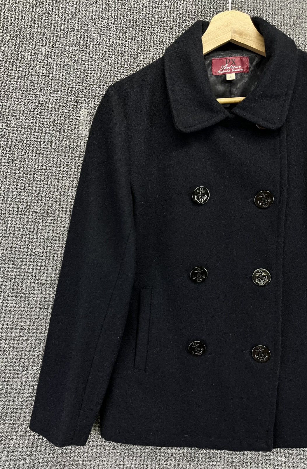 Avirex Vintage Avirex Black Wool Jacket Size L / US 10 / IT 46 - 3 Thumbnail