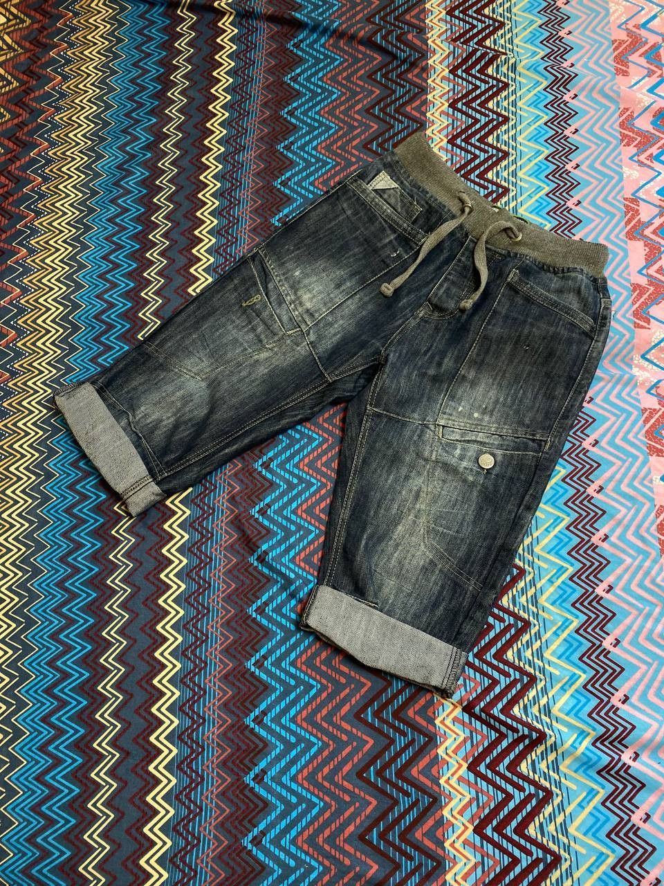 No Fear × Vintage Distressed Vintage Y2K Grunge Denim Shorts Size US 30 / EU 46 - 5 Thumbnail