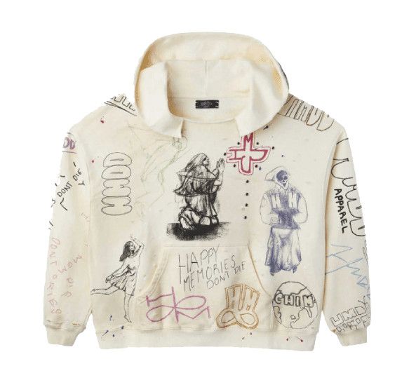 HMDD Sketch Hoodie Cream Size US M / EU 48-50 / 2 - 1 Thumbnail