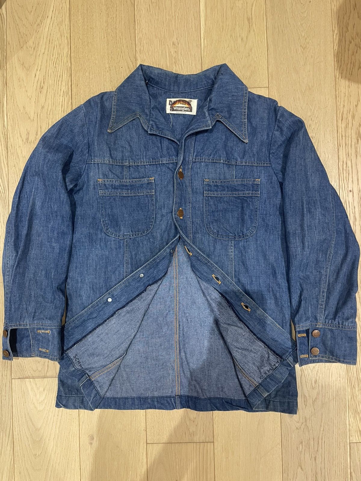 Wrangler Vintage Camp Collar Cowboy Style Button Up Size US S / EU 44-46 / 1 - 1 Thumbnail