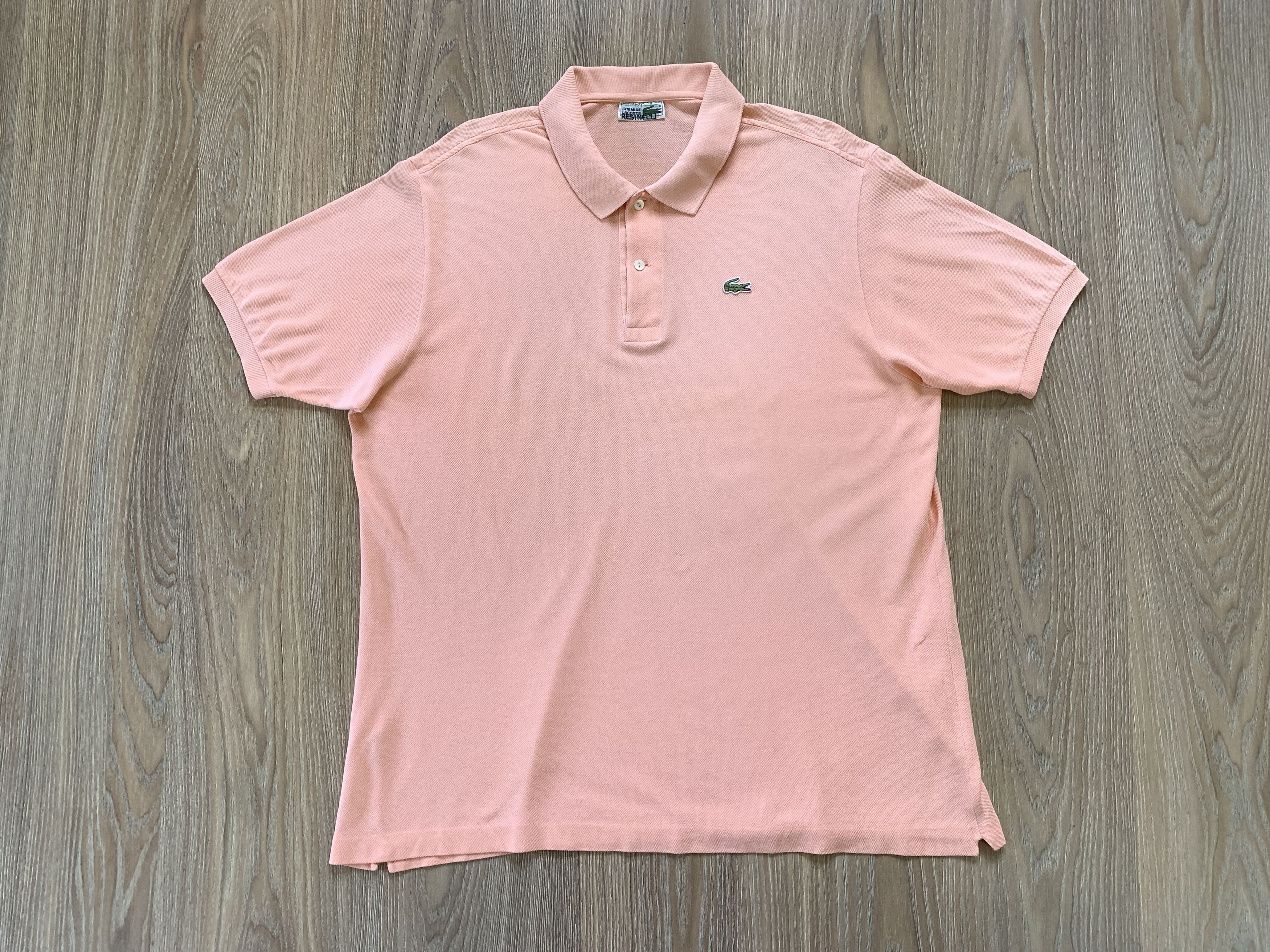 Lacoste × Vintage Vintage Chremise Lacoste Pink Polo T Shirt Size US L / EU 52-54 / 3 - 2 Thumbnail