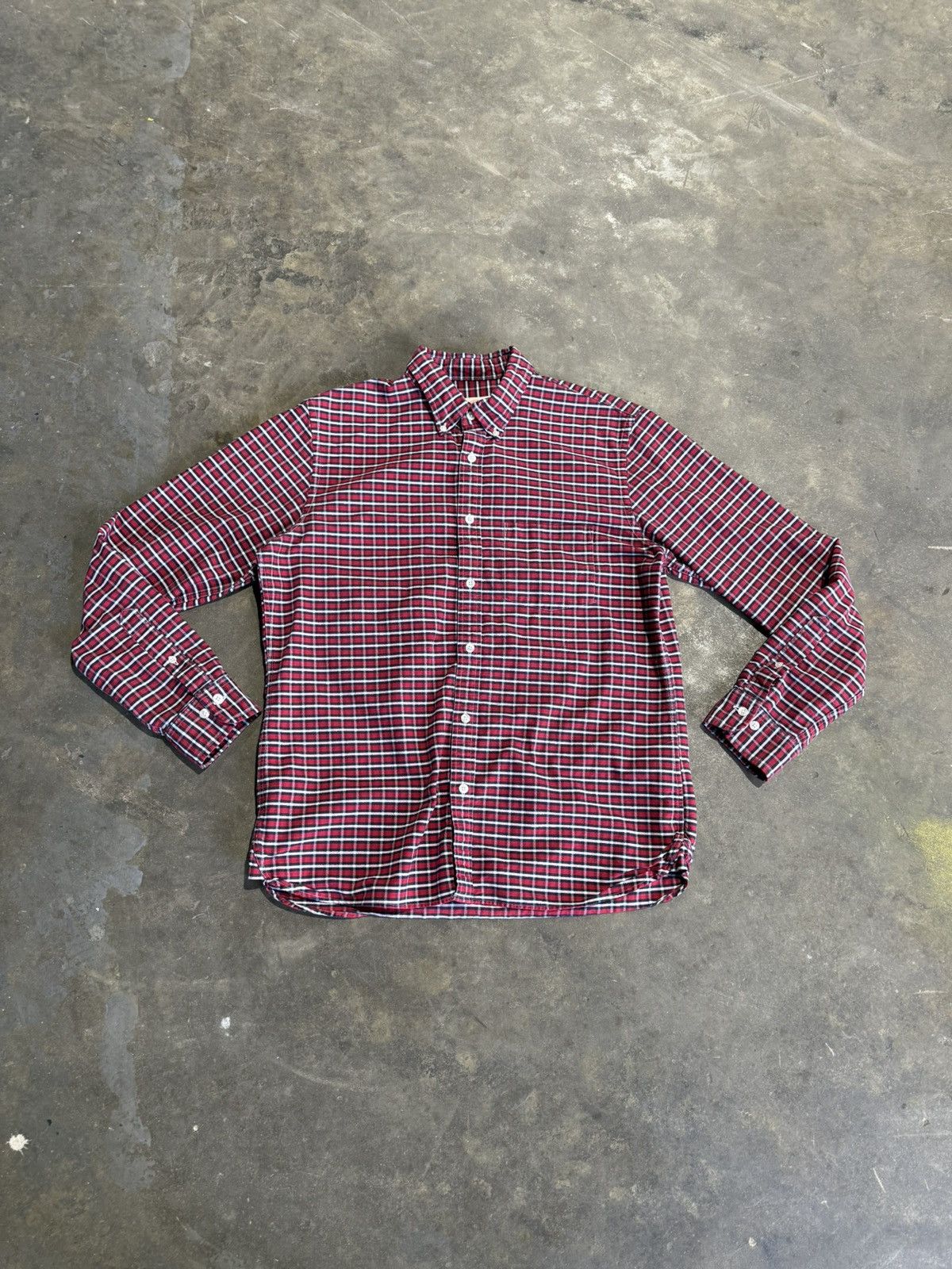 Brooks Brothers Brooks Brothers Red Fleece Patterned Button Up Shirt Size US L / EU 52-54 / 3 - 1 Thumbnail