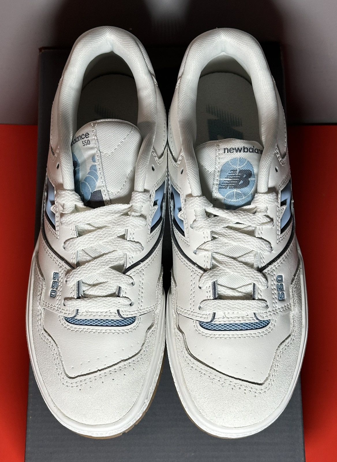 New Balance Size 5.5Y - New Balance 550 White Blue Gum Size US 5.5 / EU 38 - 2 Thumbnail