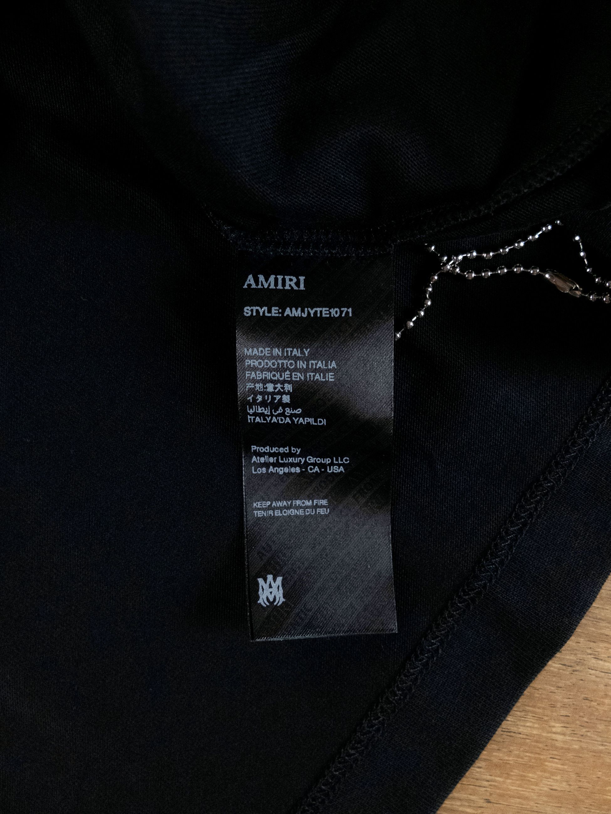 Amiri AMIRI black LA Arts District logo print t-shirt Medium Size US M / EU 48-50 / 2 - 8 Thumbnail