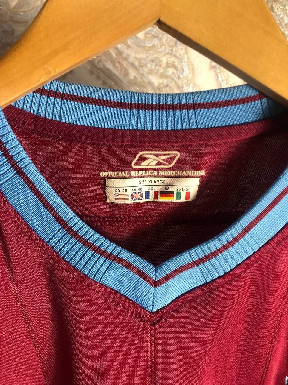 Reebok × Vintage VERY RARE REEBOK FC WEST HAM UNITED ENGLAND SOCCER JERSEY Size US XL / EU 56 / 4 - 6 Thumbnail