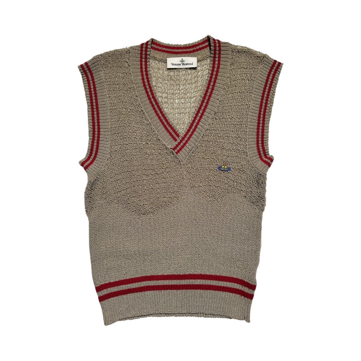 Vivienne Westwood Unisex distressed knit sweater vest Size US S / EU 44-46 / 1 - 1 Thumbnail