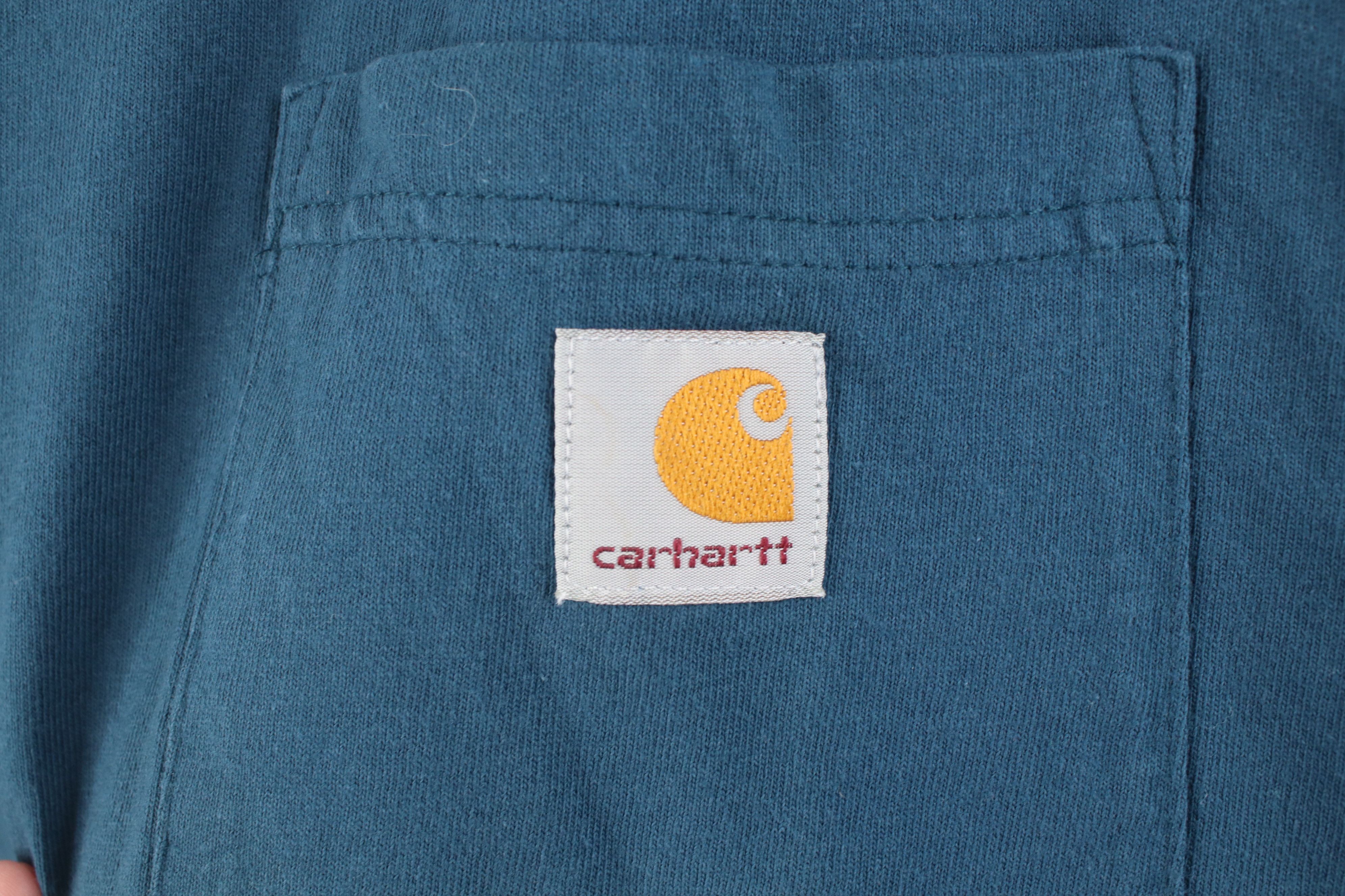 Carhartt Vintage Y2K Carhartt Original Fit Pocket T-Shirt Blue Cotton Size US L / EU 52-54 / 3 - 4 Thumbnail