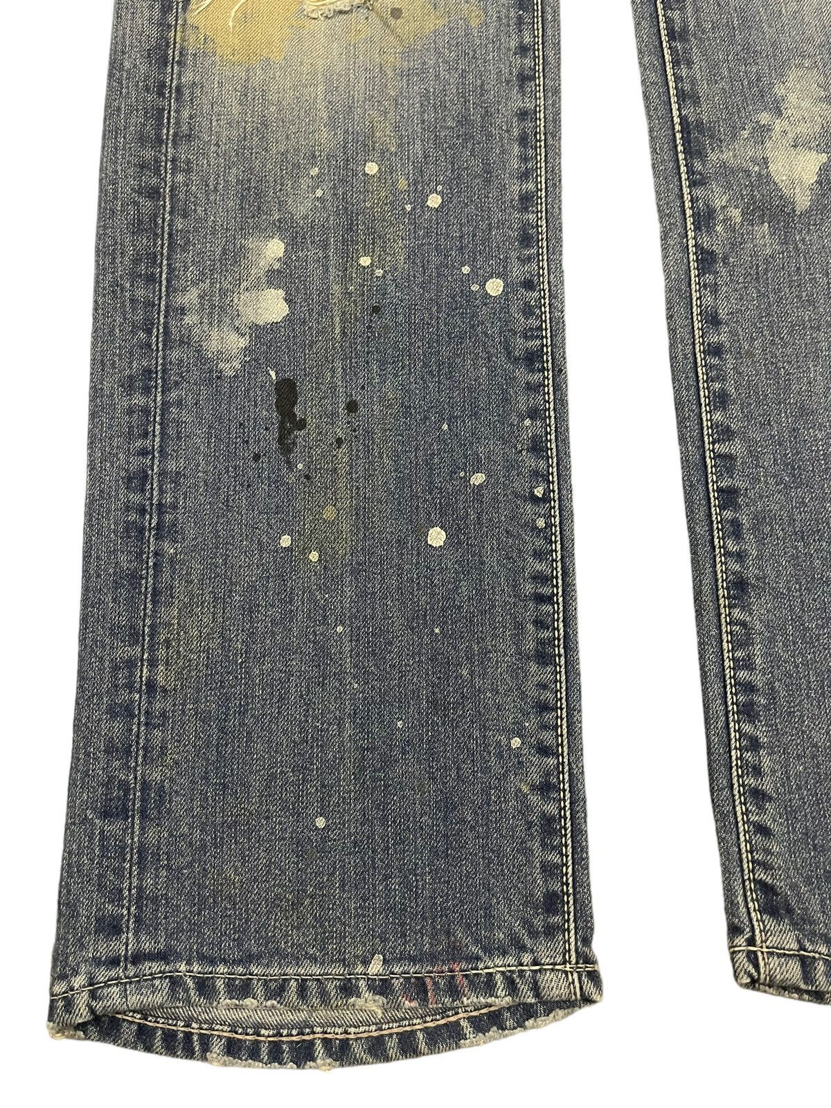 Vanquish Vintage Japan Vanquish Paint Splatter Distressed Jeans Size US 31 - 5 Thumbnail