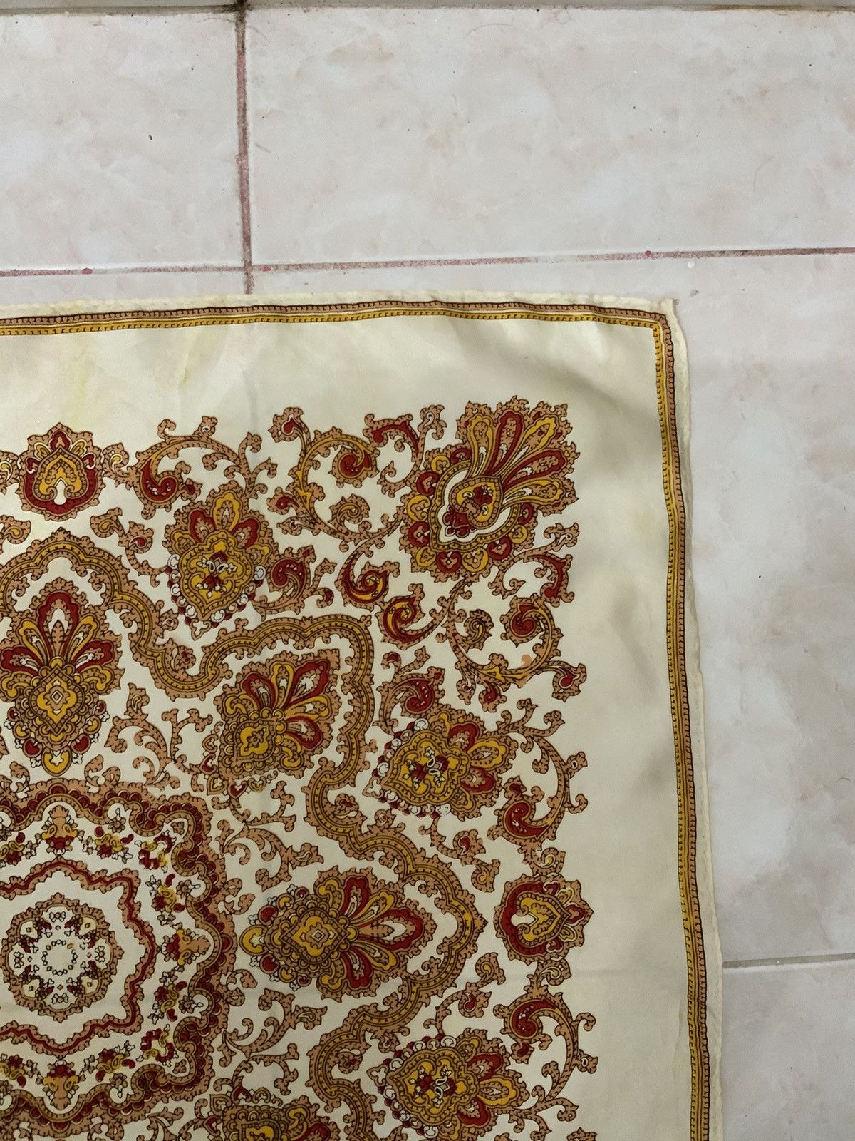 Vintage Monogram Unbrand Handkerchief Bandana Size ONE SIZE - 5 Thumbnail