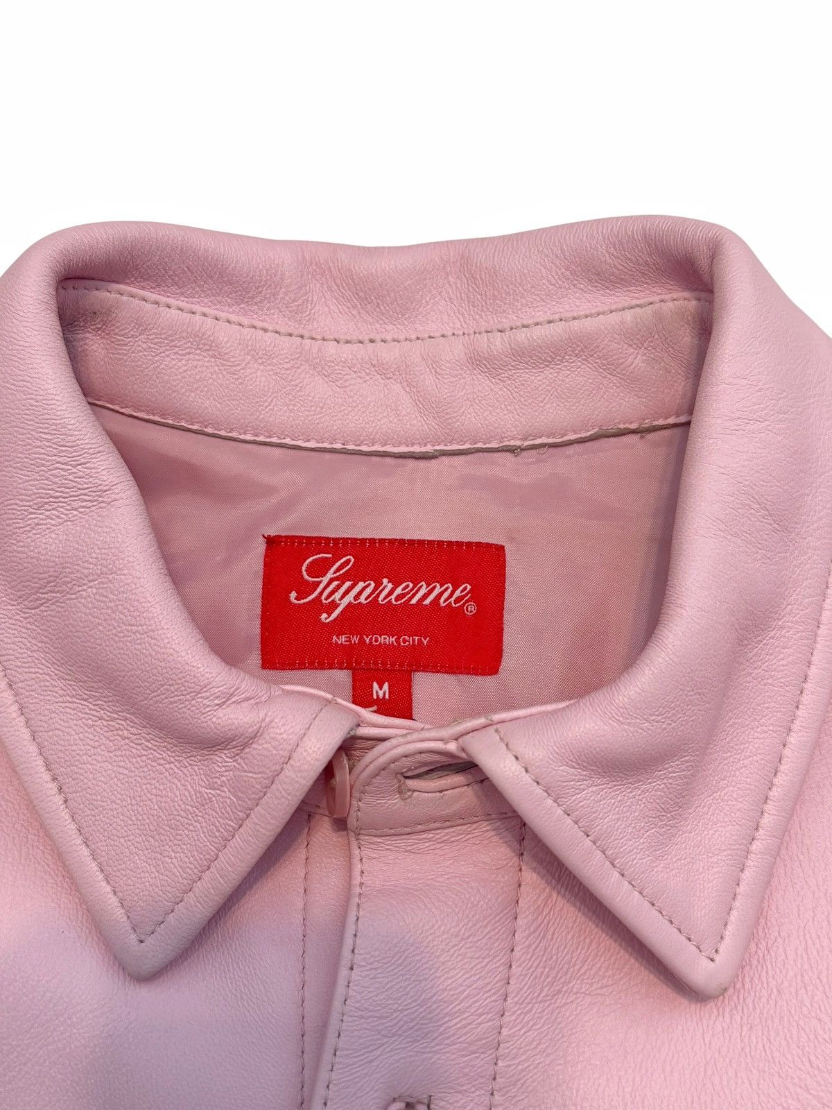 Supreme Pale Pink Lamb Leather Embossed Bogo Size US M / EU 48-50 / 2 - 4 Thumbnail