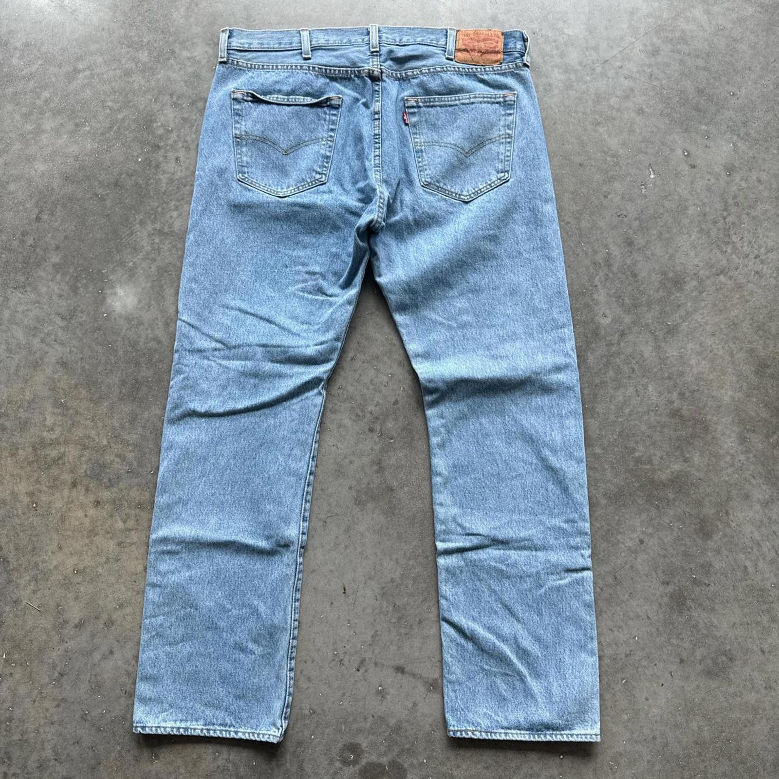 Levi's Levi's 501 Straight Leg Light Wash Vintage Jeans Size US 38 / EU 54 - 2 Thumbnail