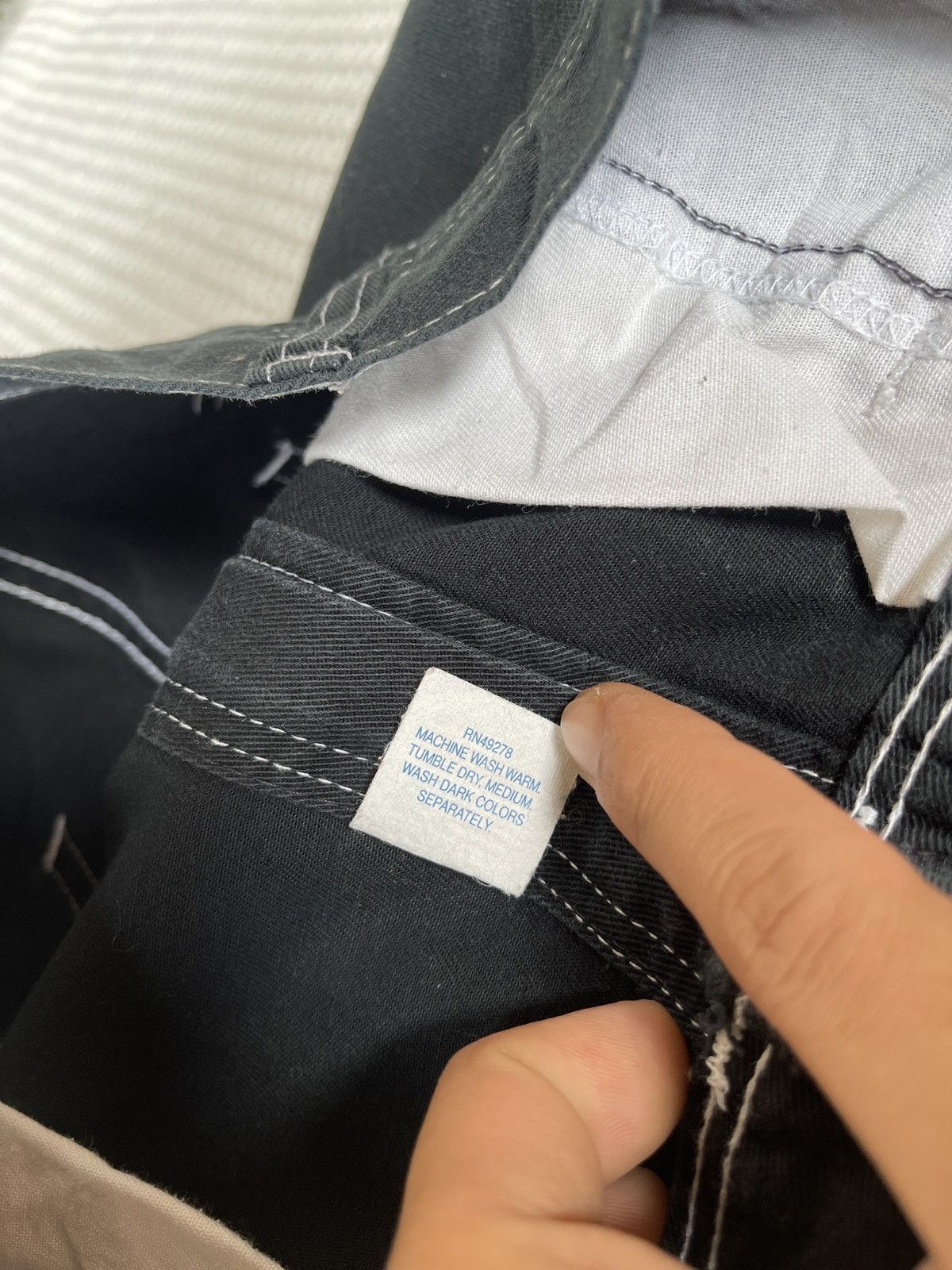 Needles Vintage💢Needles💢Carpenter Worker Black Jeans Crafted USA Size US 34 / EU 50 - 14 Thumbnail