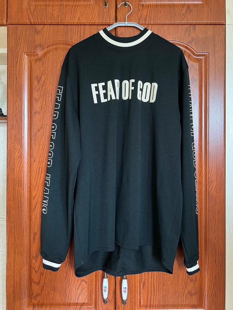 Fear of God Fear of God Mesh Long Sleeve Shirt - dmc Size US S / EU 44-46 / 1 - 1 Thumbnail