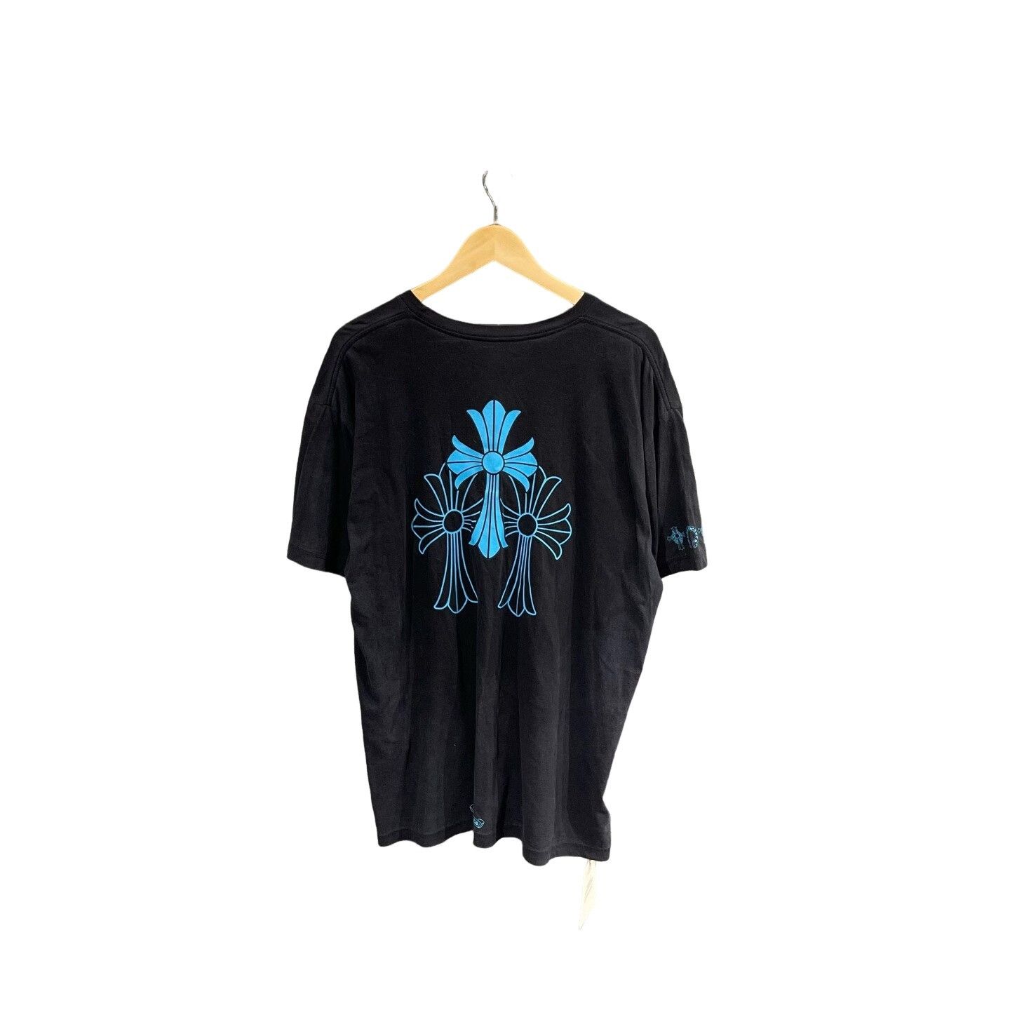Chrome Hearts Chrome Hearts Triple Blue Cross Short Sleeve T-Shirt