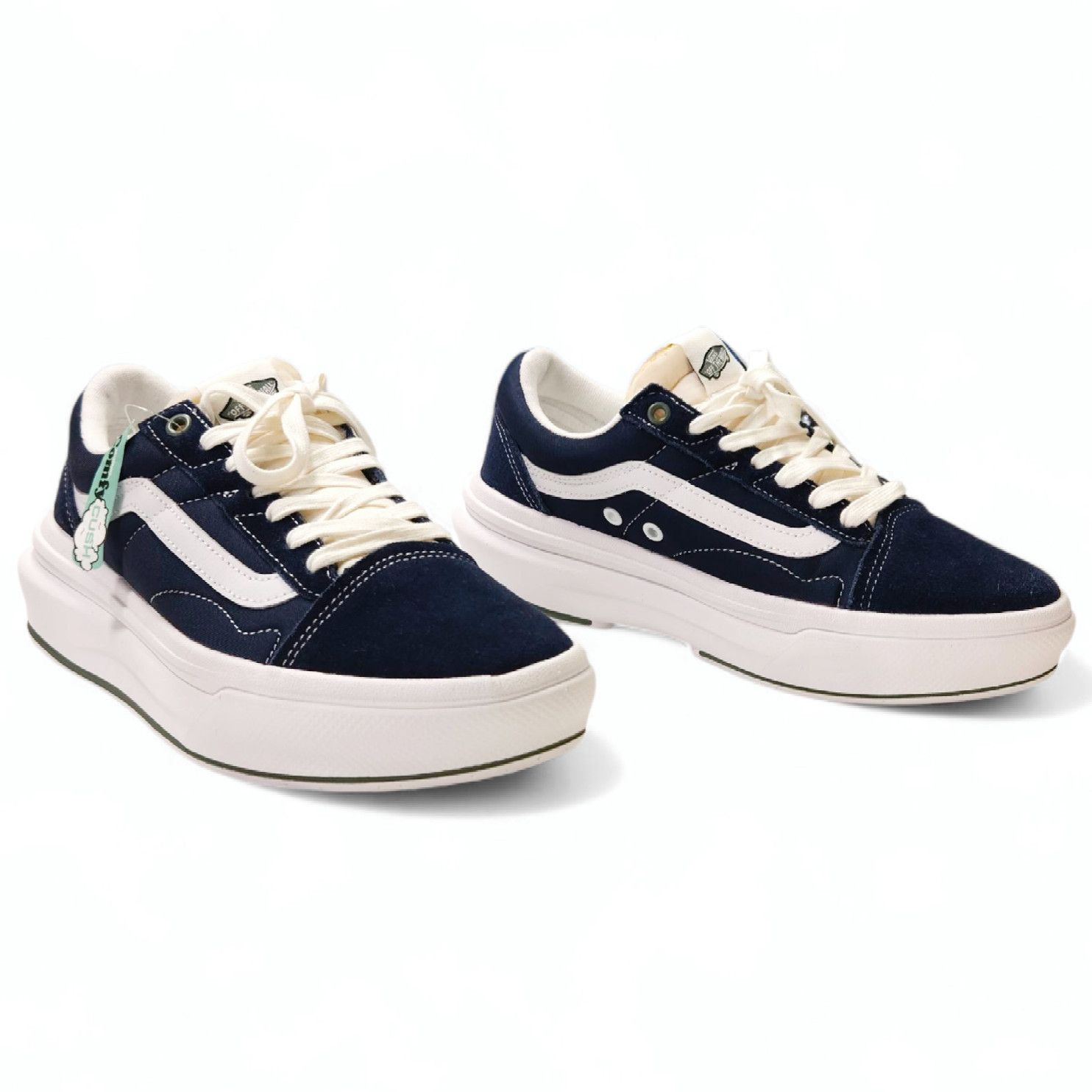 Vans EUC Vans Old Skool Dress Blues Sneakers Platform Sz. 8M/9.5W Size US 8 / EU 41 - 2 Thumbnail