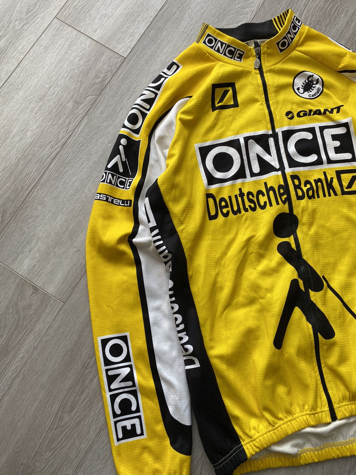 Other 1998-2000 ONCE DEUTSCHE BANK CYCLING JERSEY Size US L / EU 52-54 / 3 - 2 Thumbnail