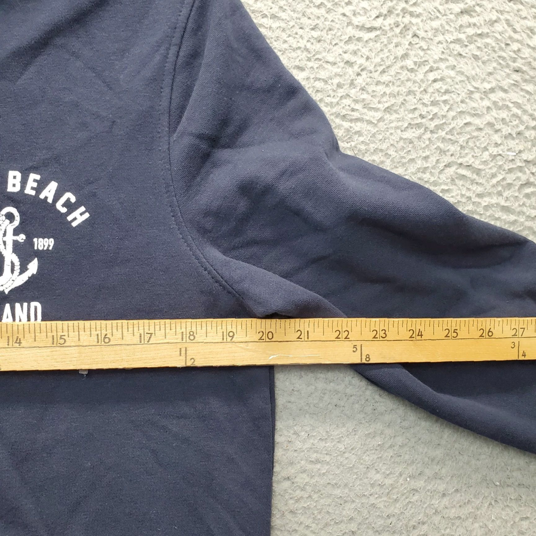Vintage Ragwear LBI Long Beach Island Hoodie Womens M Navy Long Sleeve Full Zip Size M / US 6-8 / IT 42-44 - 4 Thumbnail