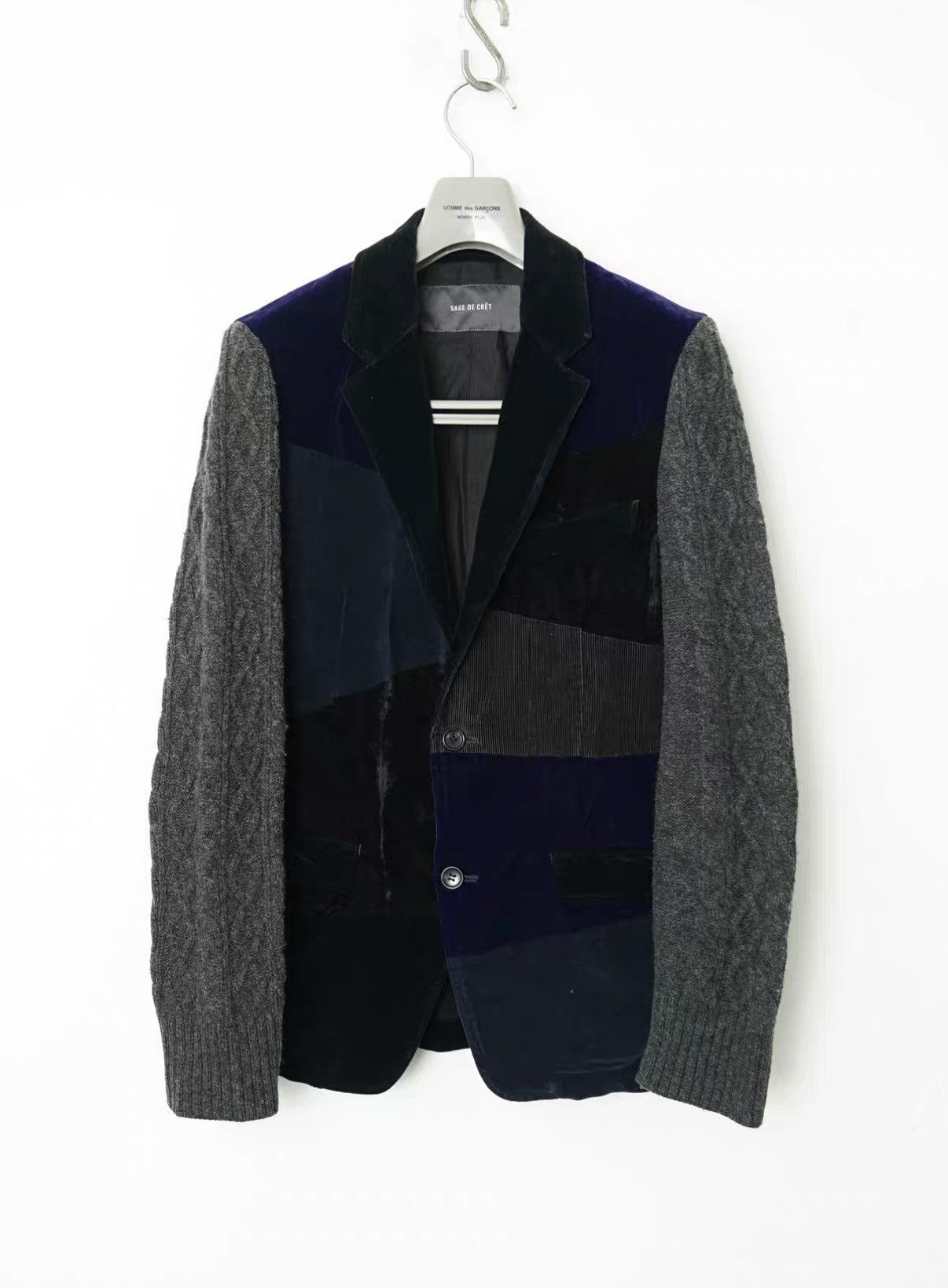 Sage De Cret Sage de Cret Paneled Velvet Corduroy Jacket Size US M / EU 48-50 / 2 - 1 Thumbnail