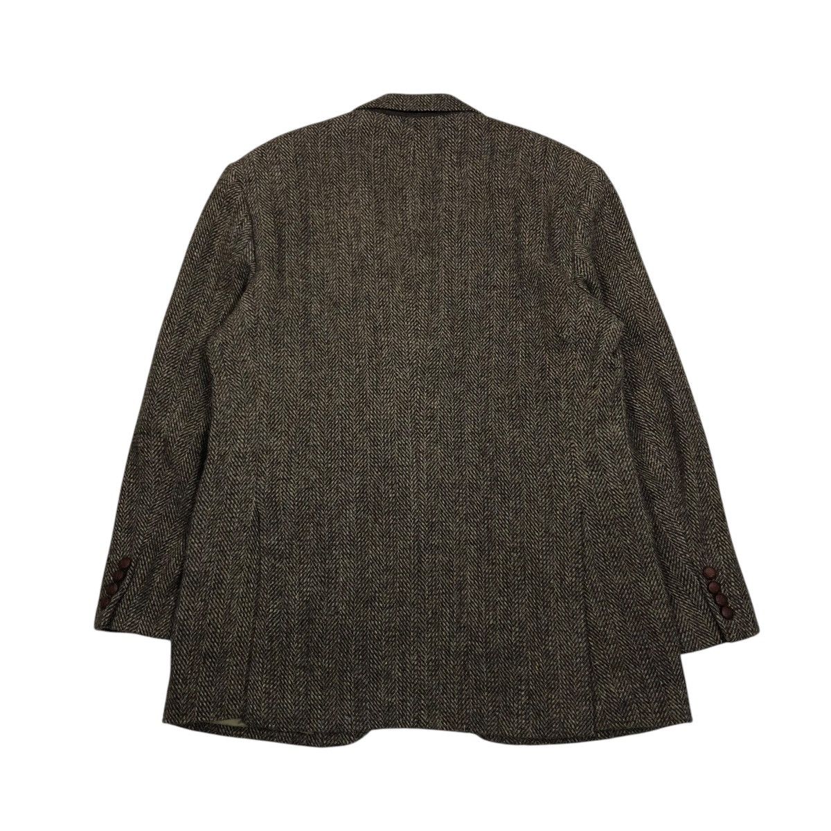 Harris Tweed 🔥VINTAGE WOOL HERRINGBONE JACKET HARRIS TWEED DOUBLE BREAST Size US M / EU 48-50 / 2 - 2 Thumbnail