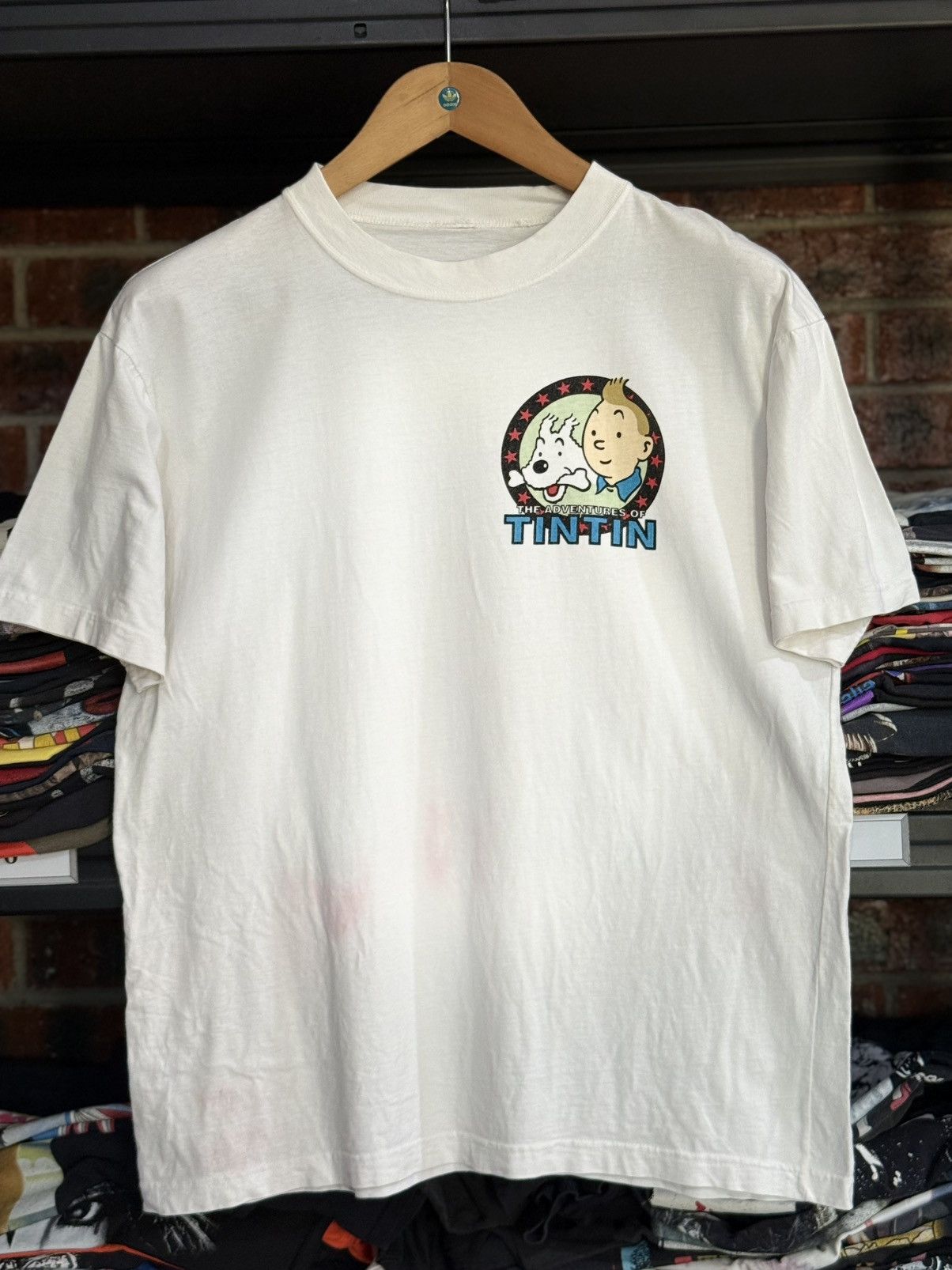 Cartoon Network Vintage 90s The Advantures Of TINTIN Cartoon Tee Size US L / EU 52-54 / 3 - 6 Thumbnail
