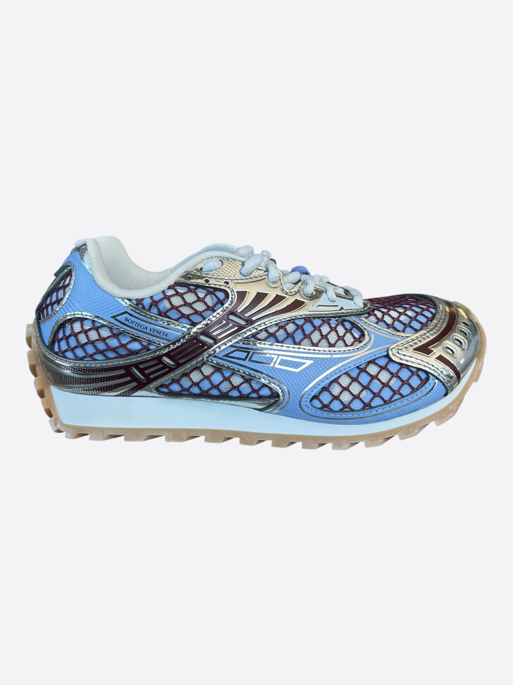 Bottega Veneta Bottega Veneta Blue, Red & Silver Orbit Women's Sneakers Size US 6 / IT 36 - 1 Thumbnail