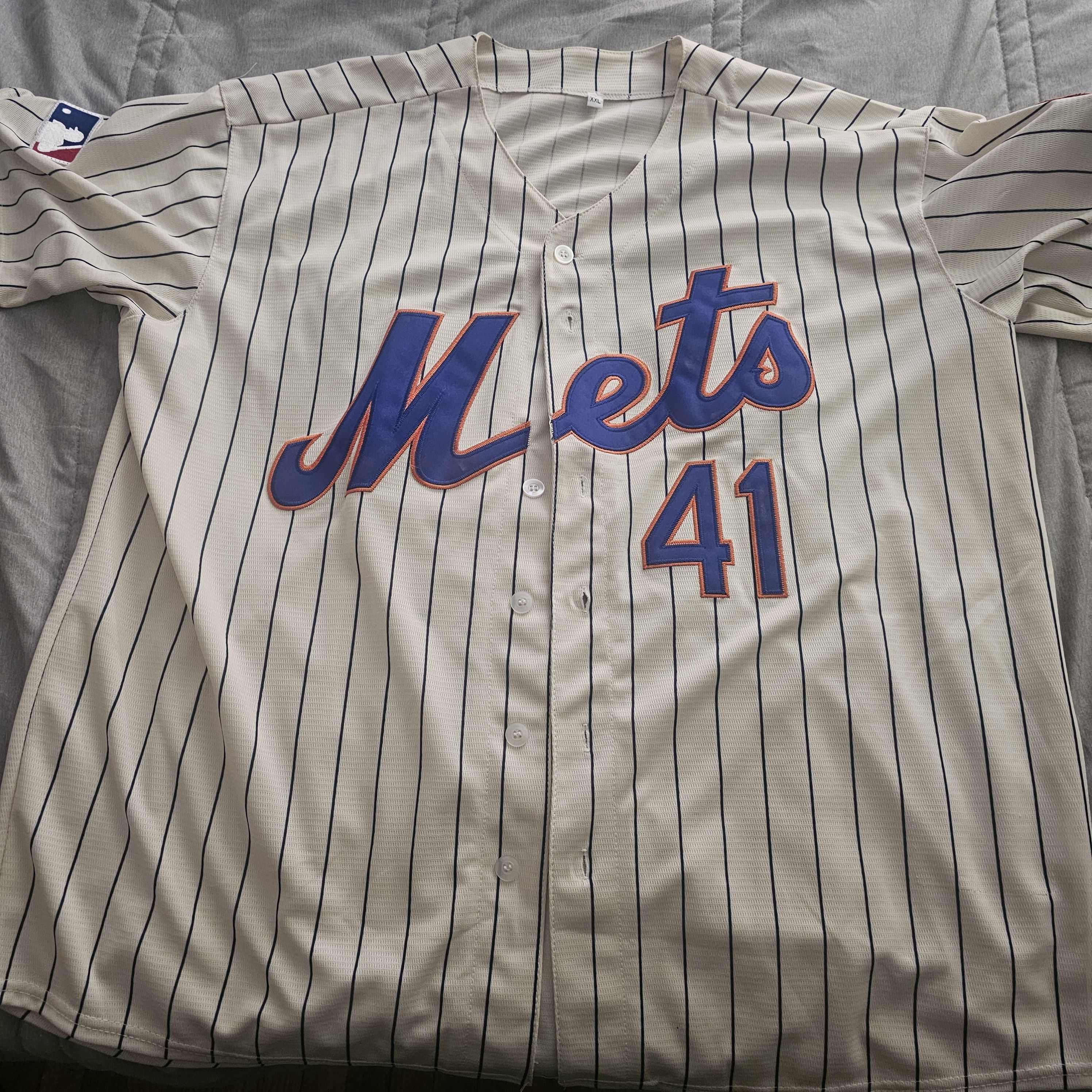 MLB Tom Seaver Cream Mets Jersey Size US XXL / EU 58 / 5 - 1 Thumbnail