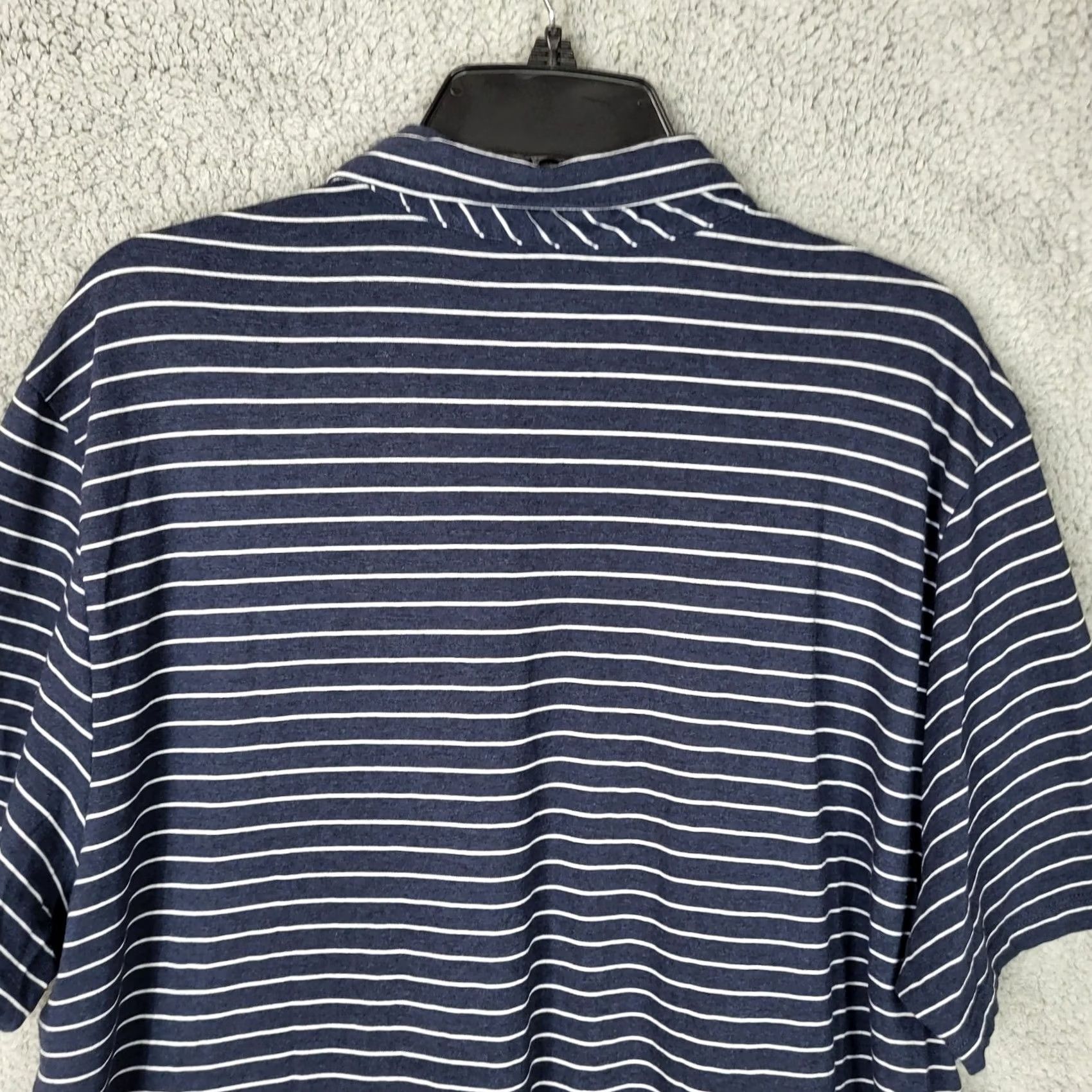 Vineyard Vines Vineyard Vines CLASSIC FIT Polo Shirt Striped Short Sleeve Gray Blue XL Mens Size US XL / EU 56 / 4 - 8 Thumbnail