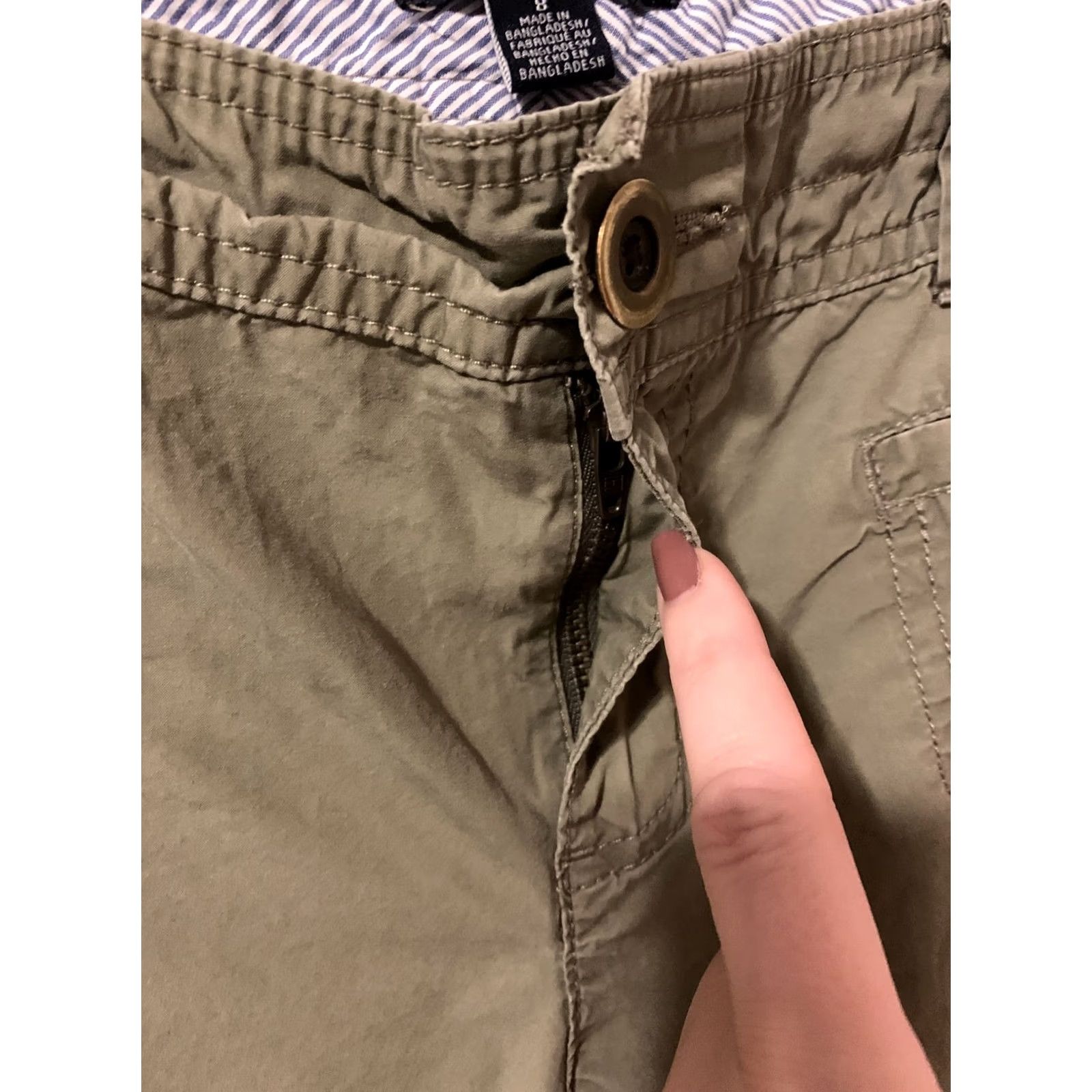 Tommy Hilfiger Tommy Hilfiger Womens Pants Cargo Outdoor Lightweight SZ 8 Green Cotton Regular Cargo Pants Size 30" / US 8 / IT 44 - 4 Thumbnail