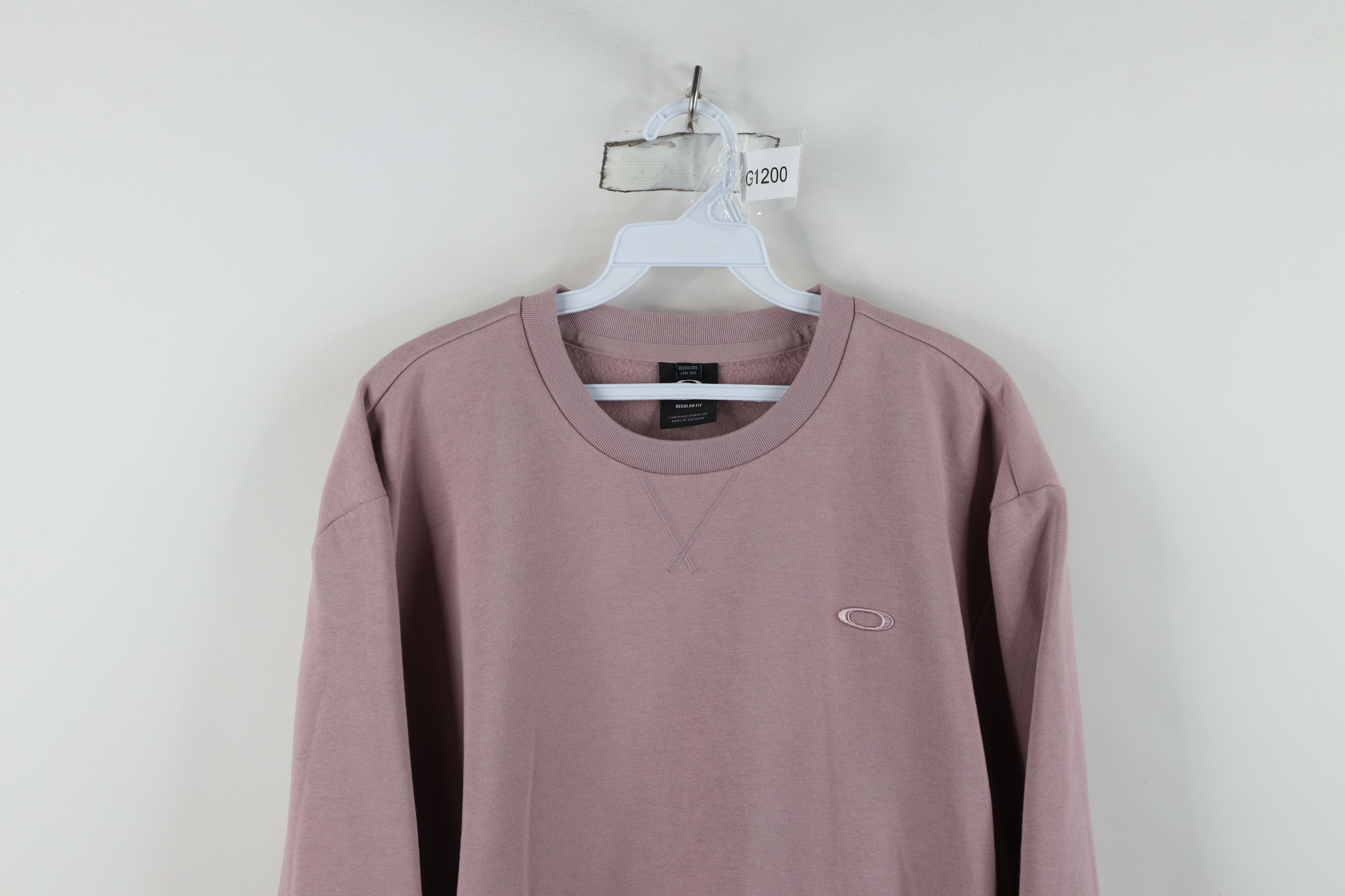 Oakley Vintage Y2K Oakley Cropped Crewneck Sweatshirt Blush Pink Size XXL / US 16-18 / IT 52-54 - 2 Thumbnail