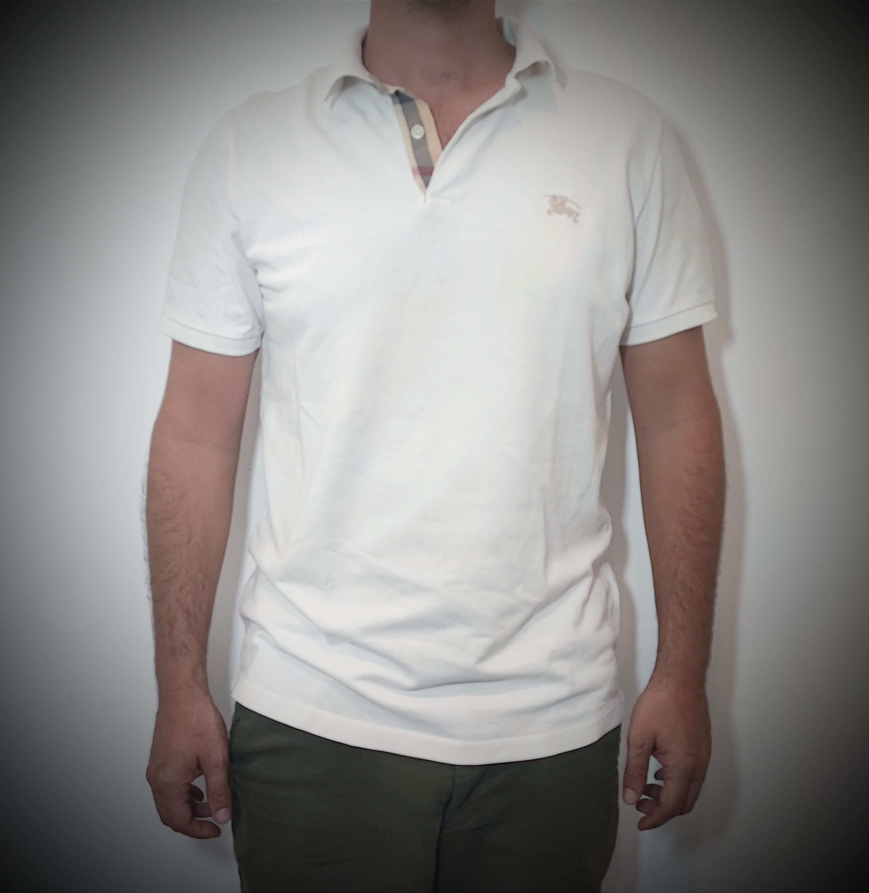 Burberry 🔥 Burberry Polo Size M White 🔥 Size US M / EU 48-50 / 2 - 4 Thumbnail