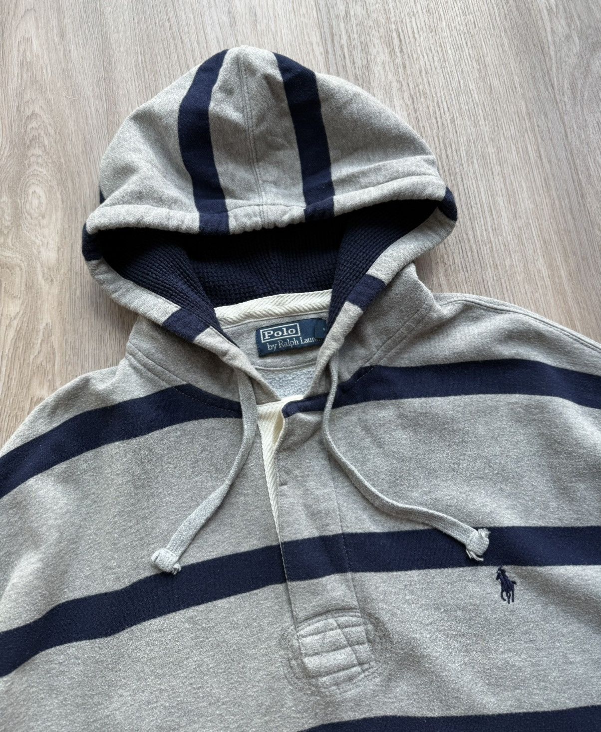 Polo Ralph Lauren Vintage Polo Ralph Lauren Striped Hoodie Size US XL / EU 56 / 4 - 5 Thumbnail