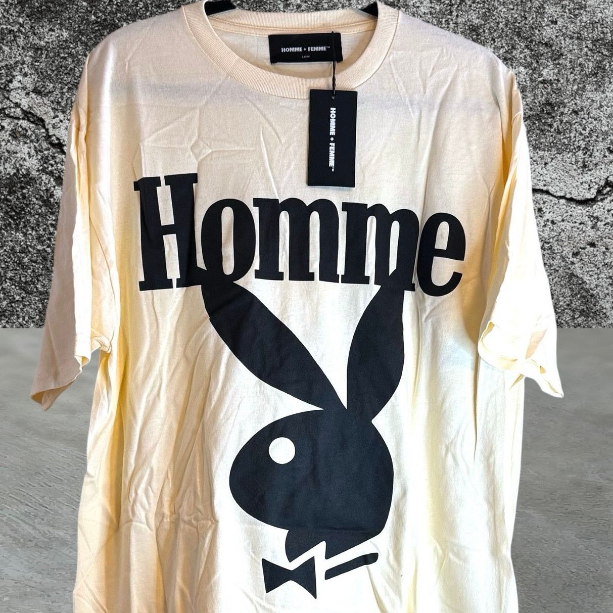 Homme + Femme La × Playboy •NWT• Playboy x Homme+Femme LA Graphic Bunny Tee Collab • LG Size US L / EU 52-54 / 3 - 9 Thumbnail