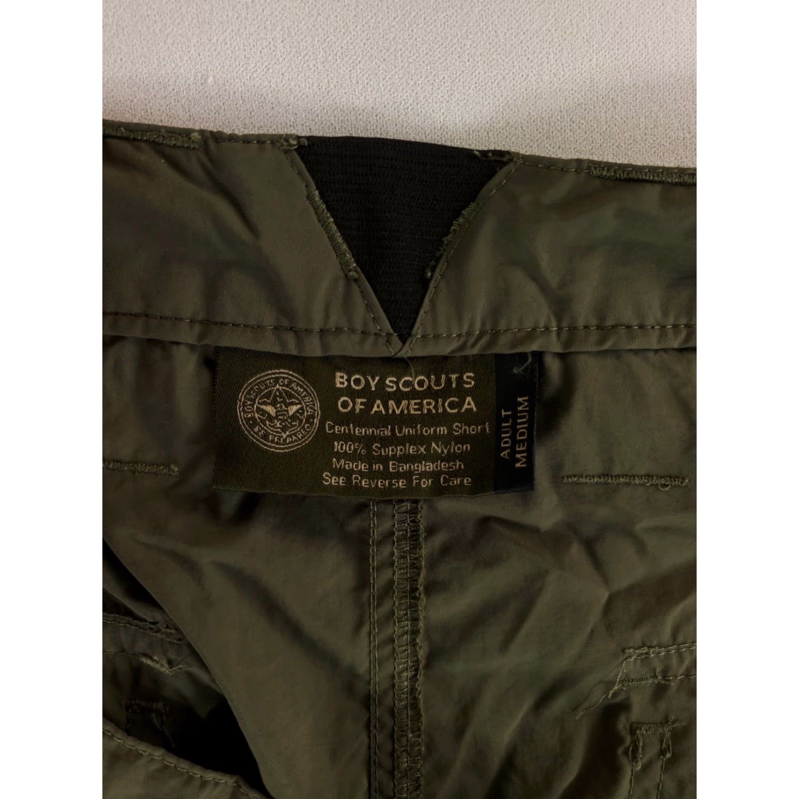 Vintage Boy Scouts of America Cargo Shorts Supplex Nylon Green Mens M (35 Actual) Size US 31 - 5 Thumbnail