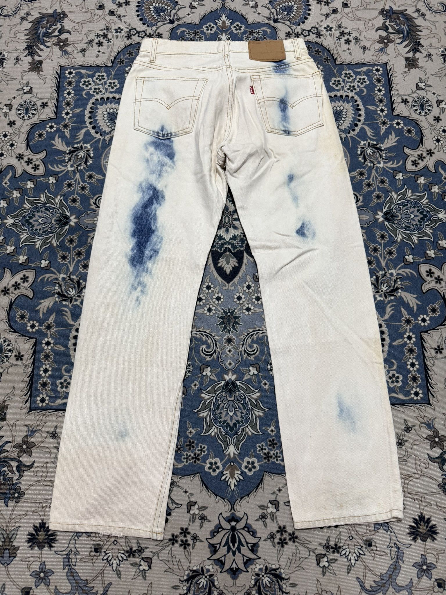 Levi's × Vintage Vintage Levis 501 Rindem 524 Buttonfly Bleach Jeans Size US 30 / EU 46 - 2 Thumbnail