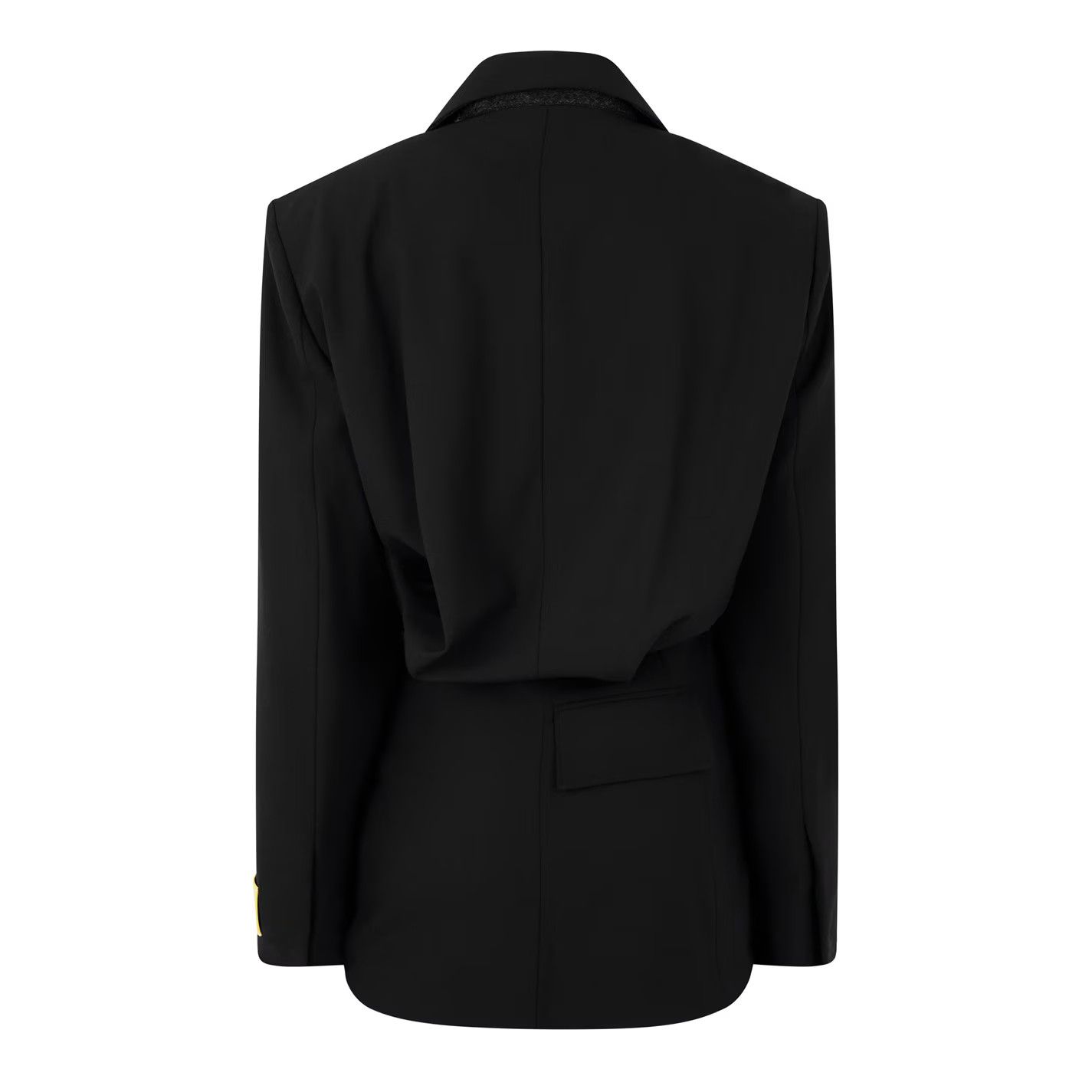 Off-White o1g2r1mq0125 Short Blazer Dress in Black Size M / US 6-8 / IT 42-44 - 2 Thumbnail
