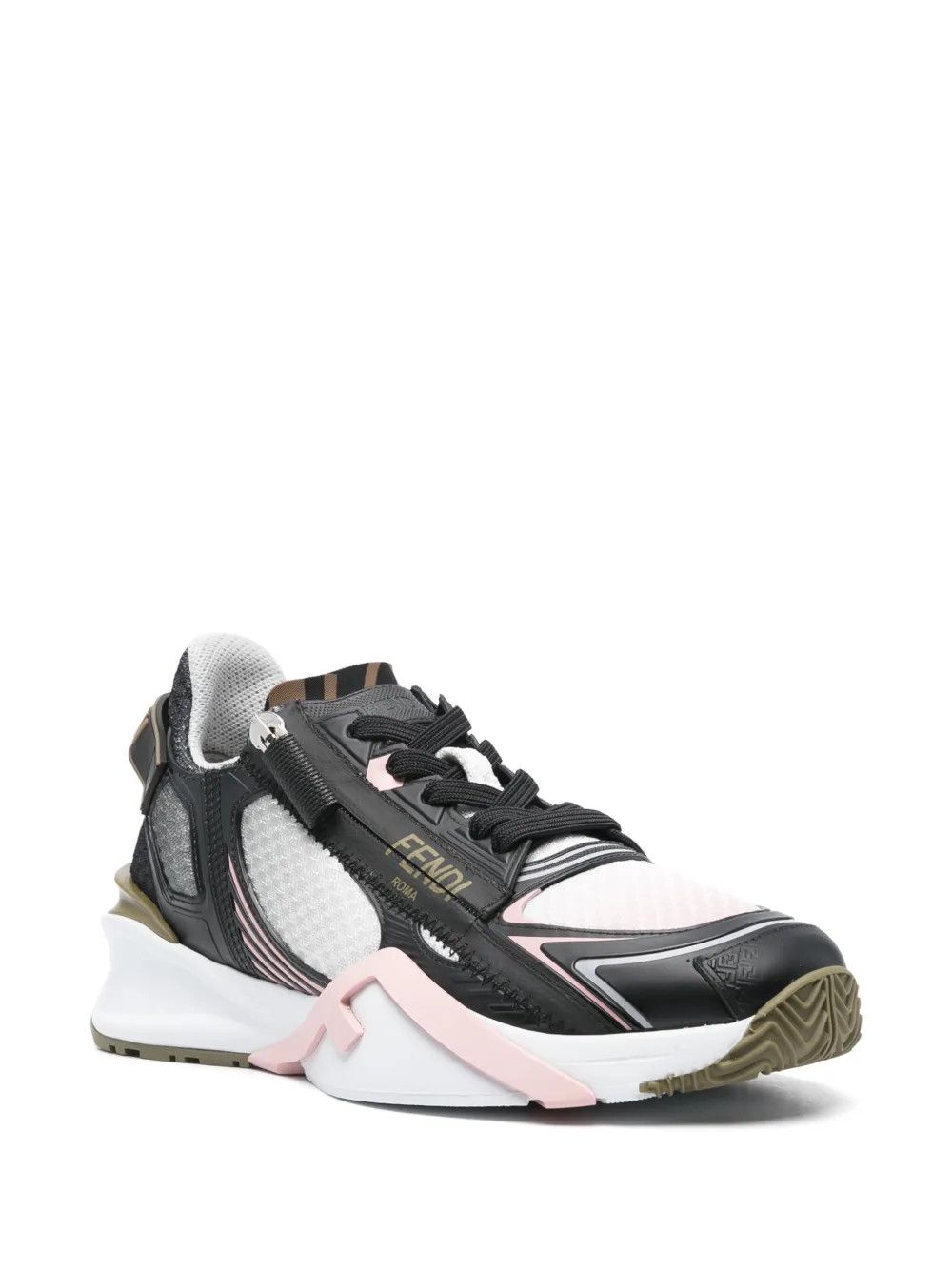 Fendi o1B3y1r0426 Flow Low-Top Sneakers in Multicolor Size US 8 / IT 38 - 2 Thumbnail
