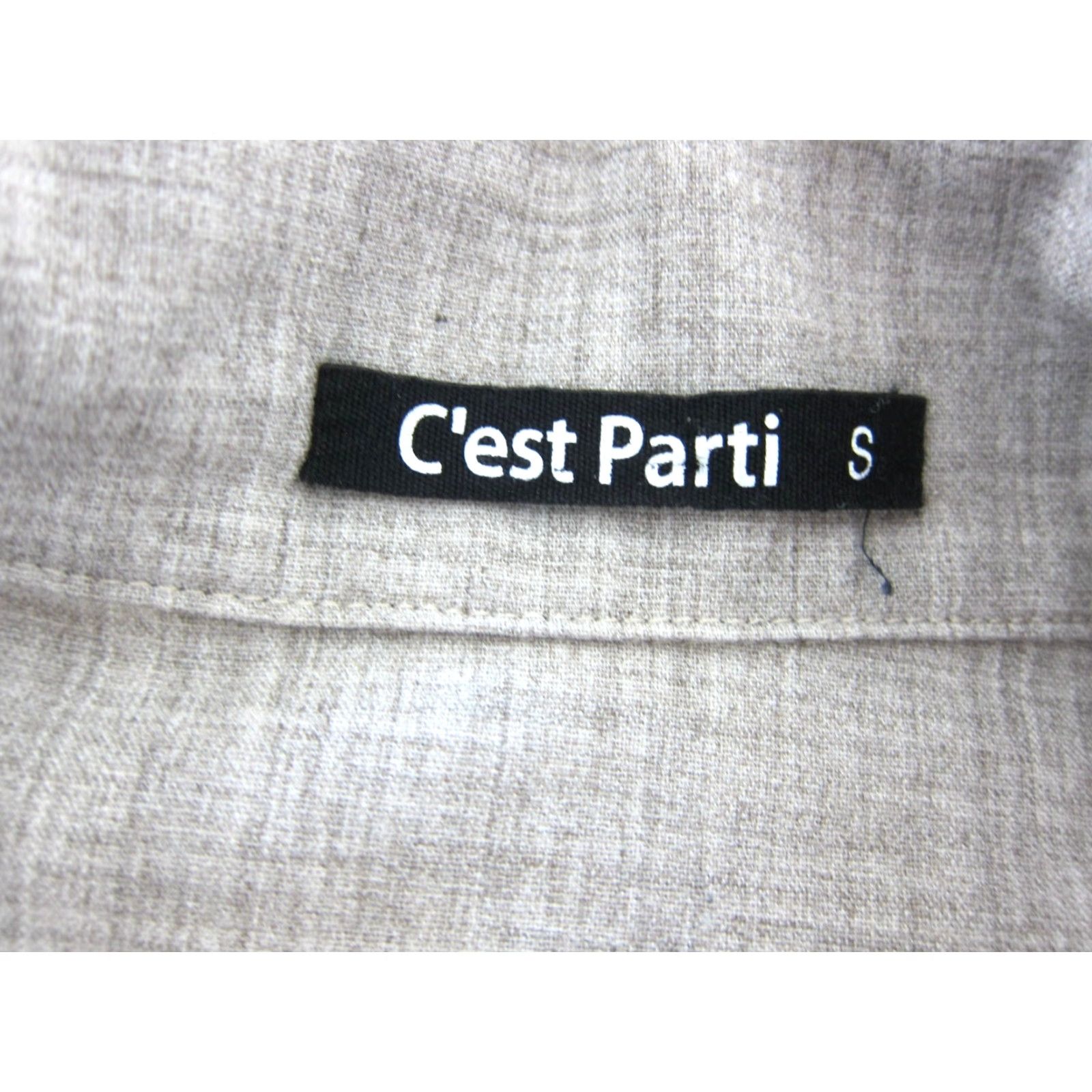 Vintage C'est Parti Grey Collared Pocket Relaxed Lagenlook Romper Shorts Women S Size S / US 4 / IT 40 - 3 Thumbnail