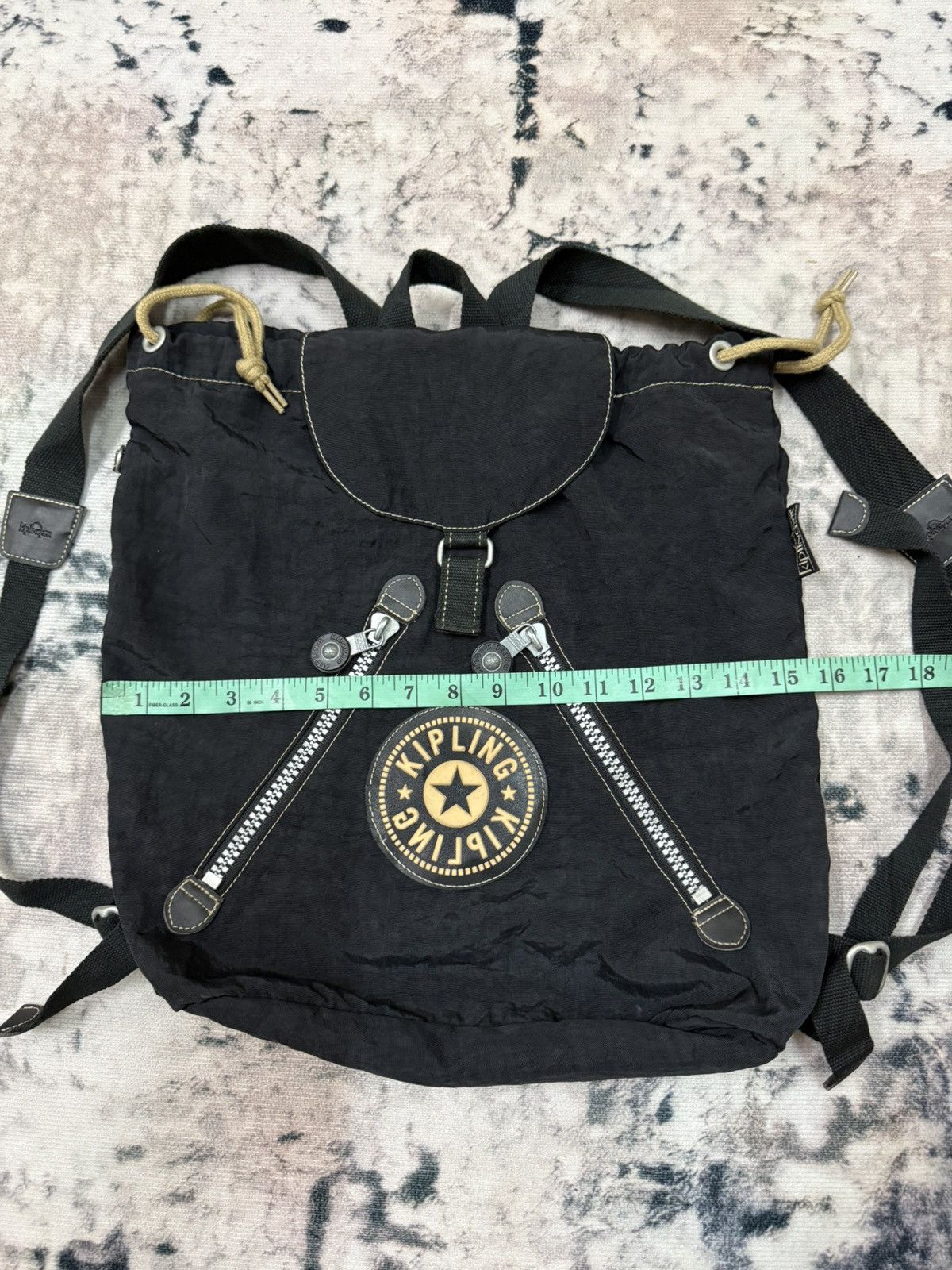 Japanese Brand × Vintage KIPLING NYLON DRAWSTRING BACKPACK Size ONE SIZE - 12 Thumbnail